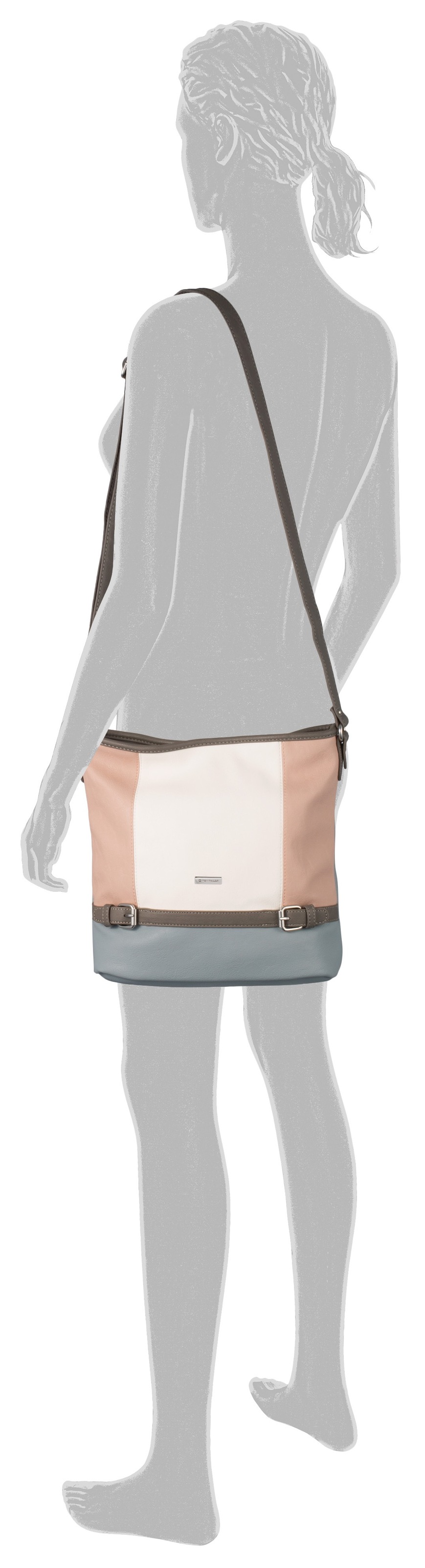 TOM TAILOR Hobo "Juna" aus soft genarbtem ledrigen Material mit glänzenden günstig online kaufen