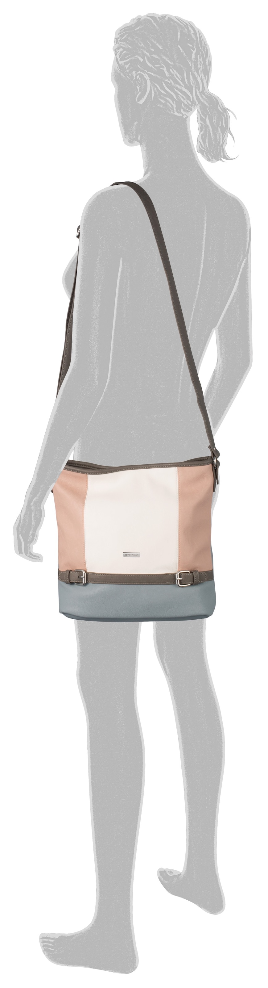 TOM TAILOR Hobo "Juna", in trendiger Farbkombination günstig online kaufen