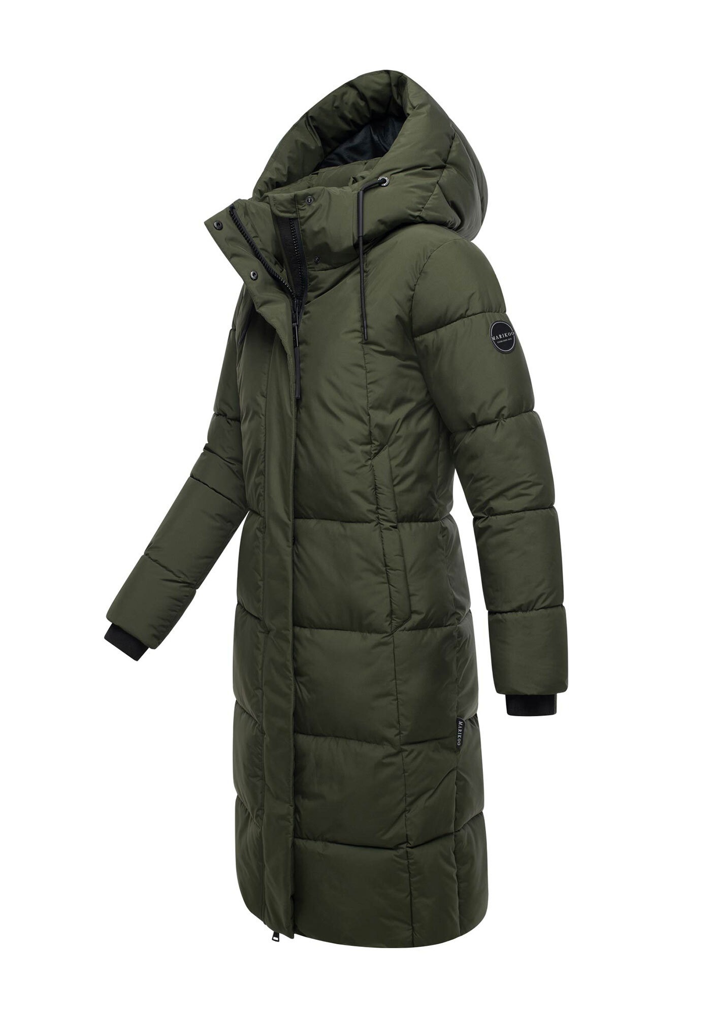 Marikoo Winterjacke »Chumanii« Warmer Wintermantel mit langem Schnitt für kalte Tage.