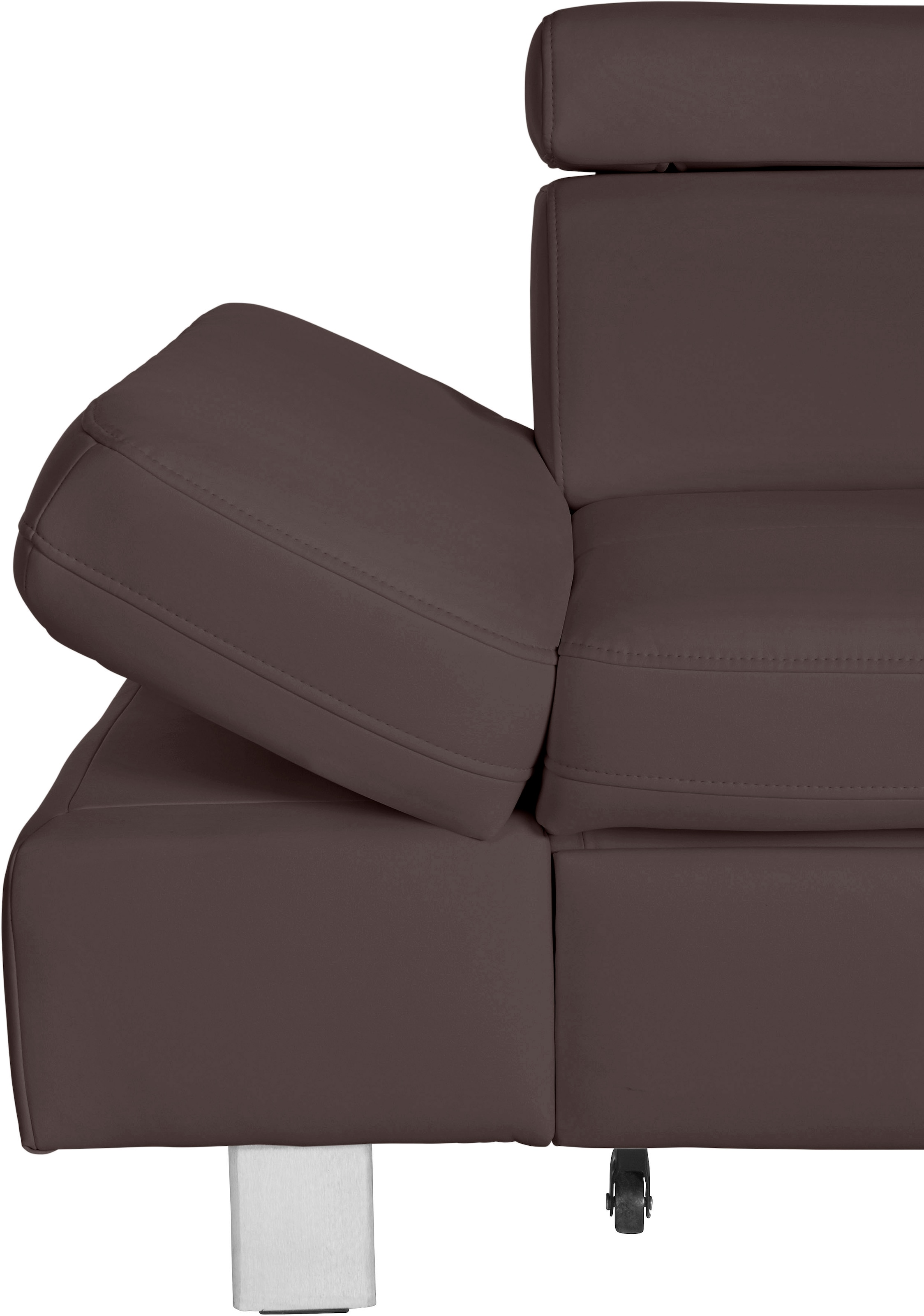 exxpo - sofa fashion Ecksofa »Fiji, hochwertige Detailverarbeitung im Sitz und Rücken, L-Form«, bequem durch Kopf- und Armteilverstellung, wahlweise mit Bettfunktion