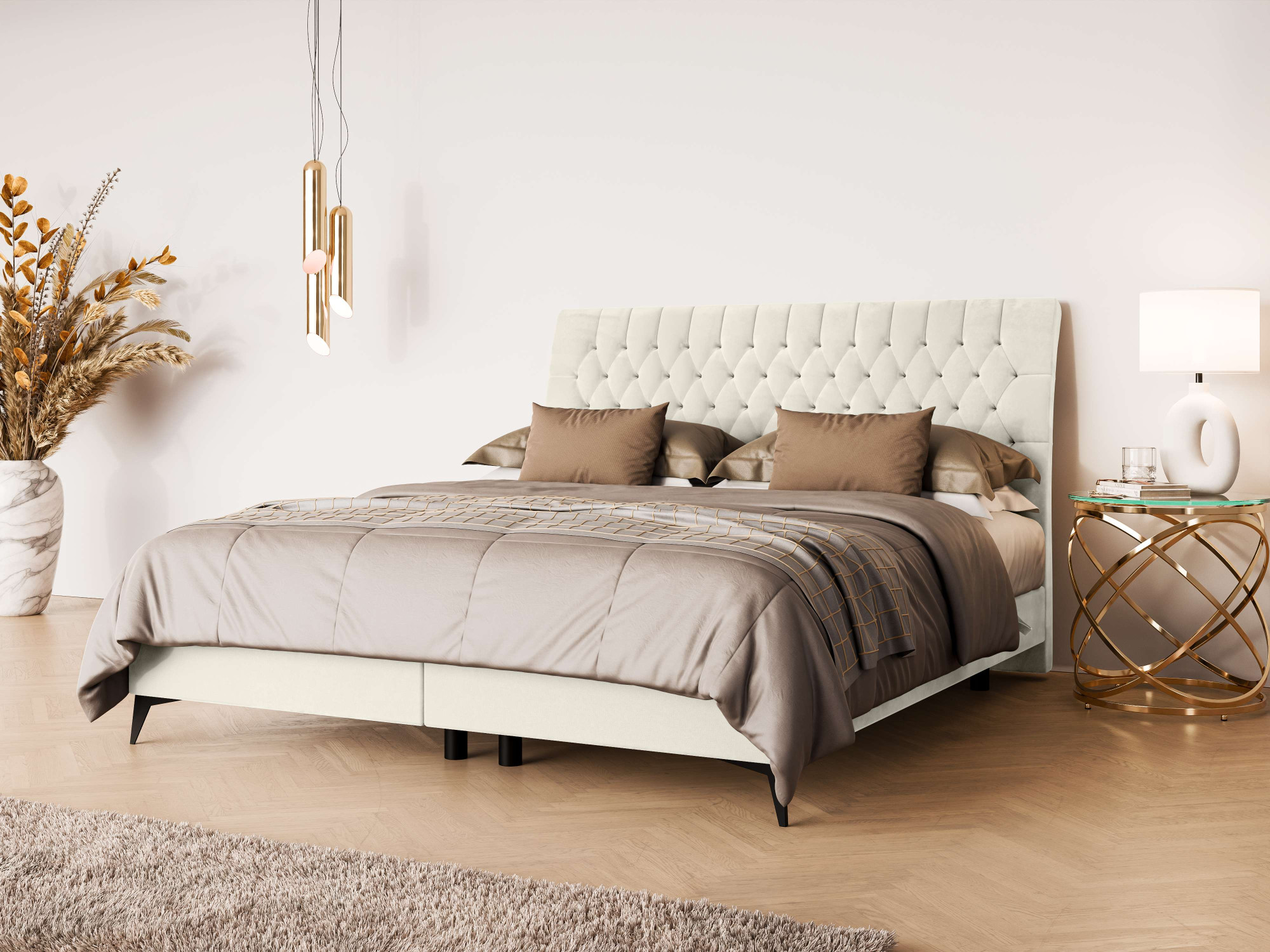 Home affaire "SYDNEE mit Matratze und Topper, in 2 Breiten (160 und 180 cm)" Boxspringbett mit Kopfteil, Bettkasten, Matratze (BFK/TFK) und Topper