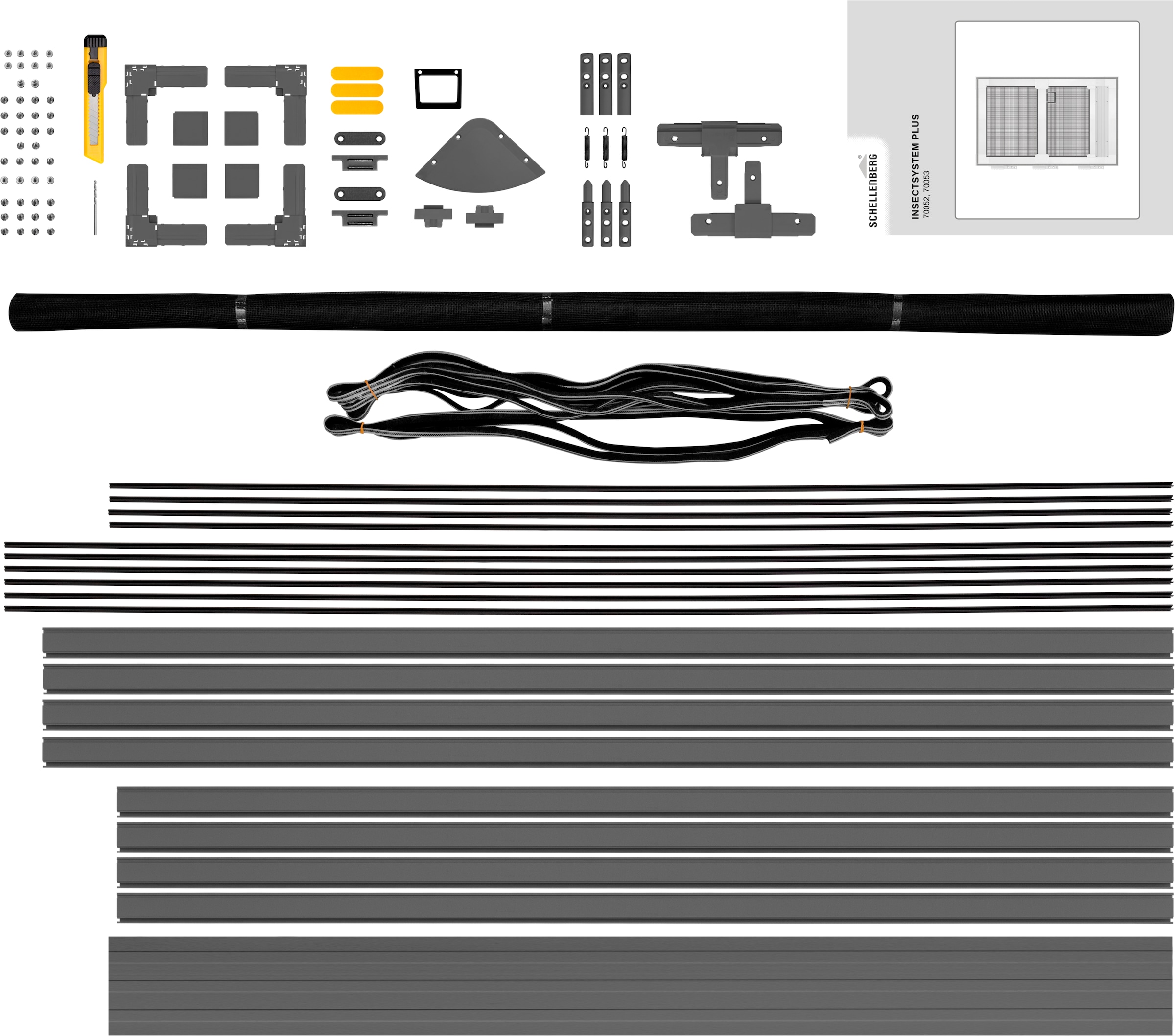 SCHELLENBERG Insektenschutz-Tür »Plus für Balkontüren und Terrassentüren«, Fliegengitter mit Rahmen, 100 x 210 cm in weiß und anthrazit