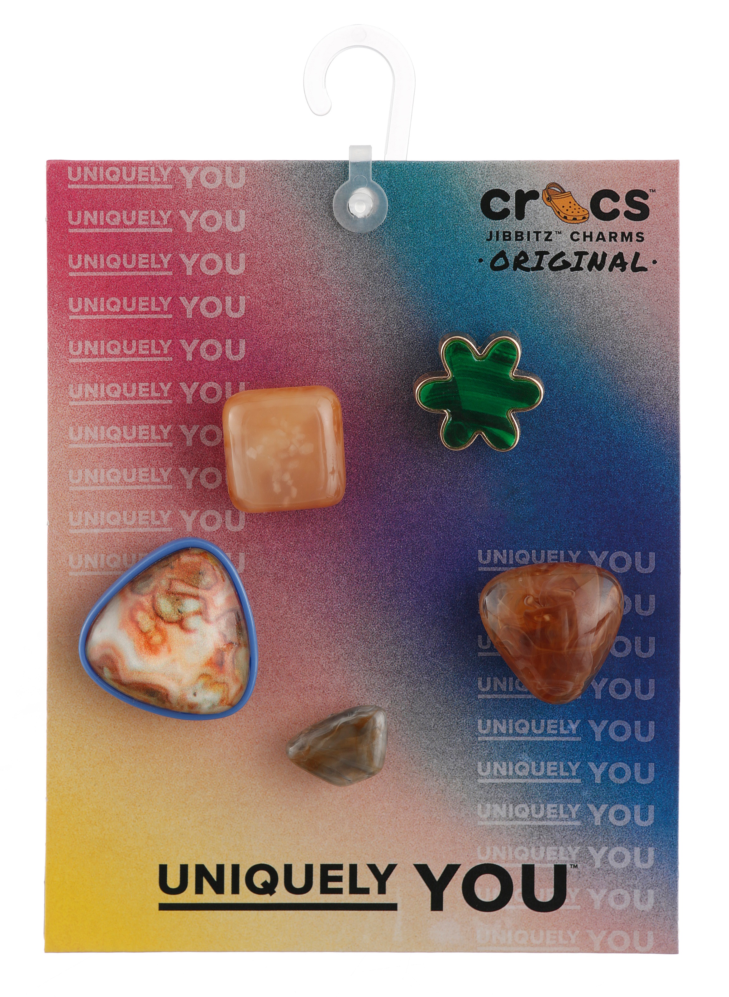 Crocs Schuhanstecker »Jibbitz™ Superman« Set, Kein Spielzeug. Nicht für Kinder unter 3 Jahren geeignet, 5 Stk. tlg. Superhelden Charmes, Anstecker für Crocs Schuhe