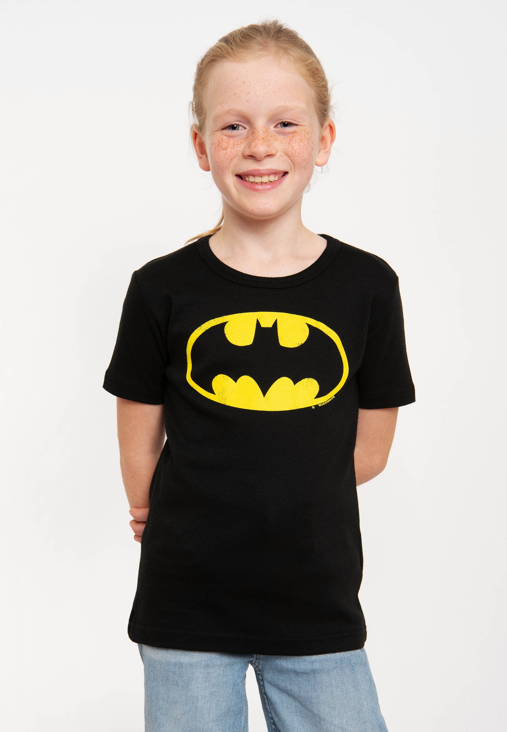 LOGOSHIRT T-Shirt »Batman«, mit Superhelden Logo-Druck