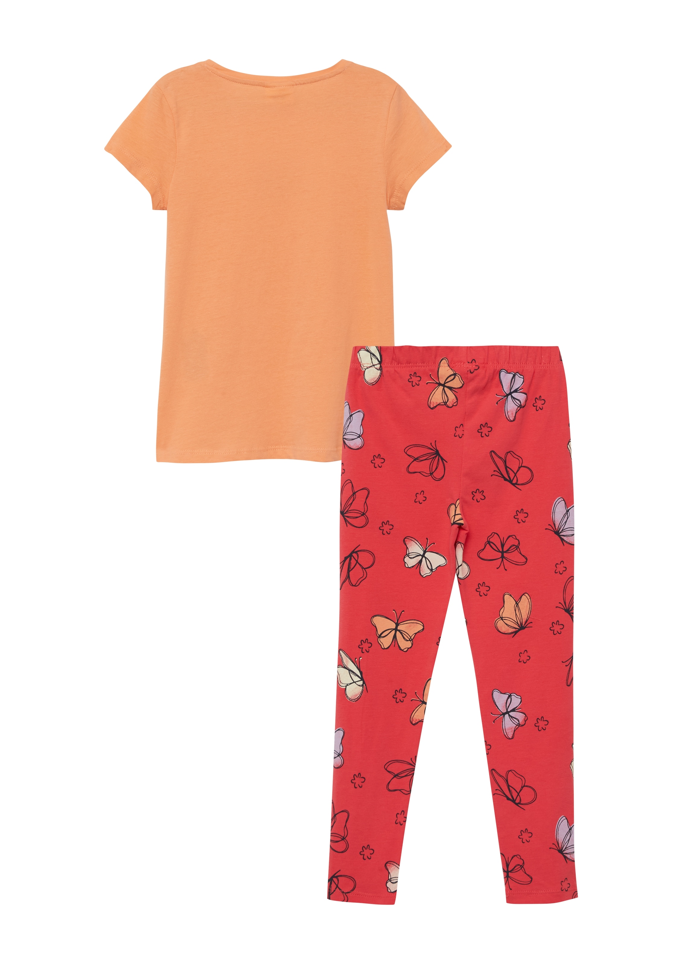 s.Oliver Junior 2 2er Set, gemusterte Leggings und Sommershirt, für Girls