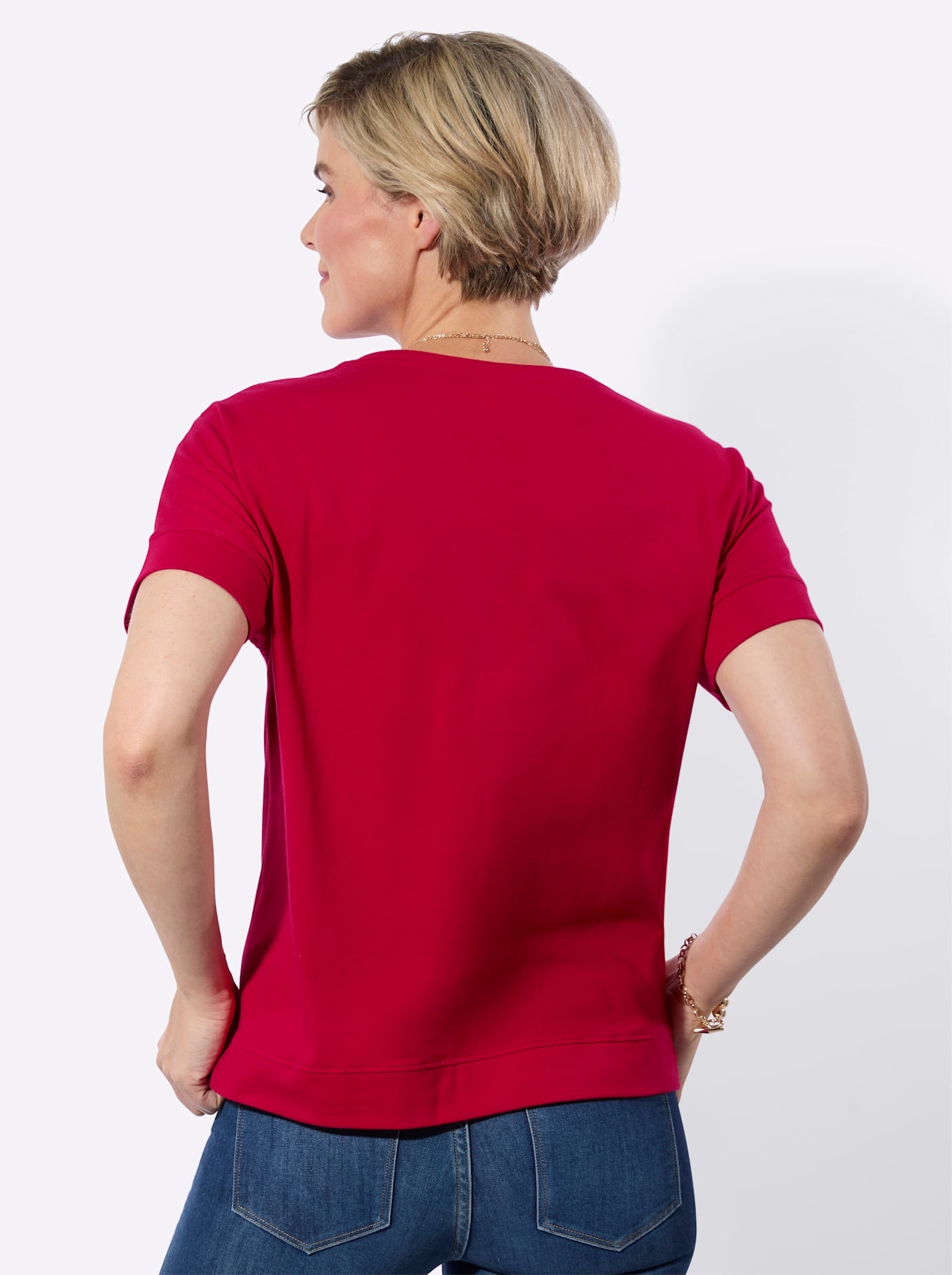 Classic Basics Rundhalsshirt "Halbarmshirt" 1 tlg. günstig online kaufen
