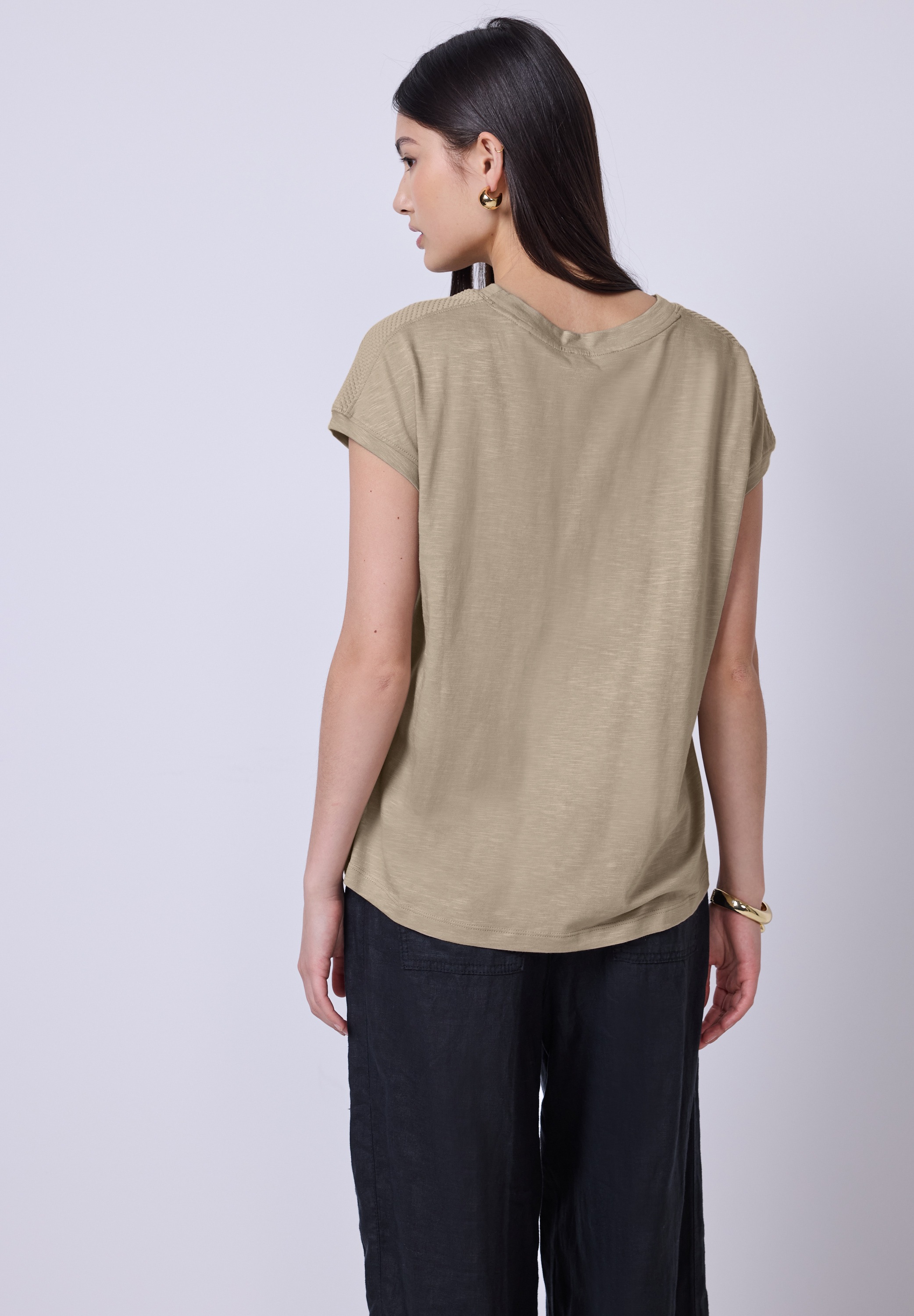 STREET ONE STUDIO T-Shirt, im soften Baumwoll-Mix günstig online kaufen