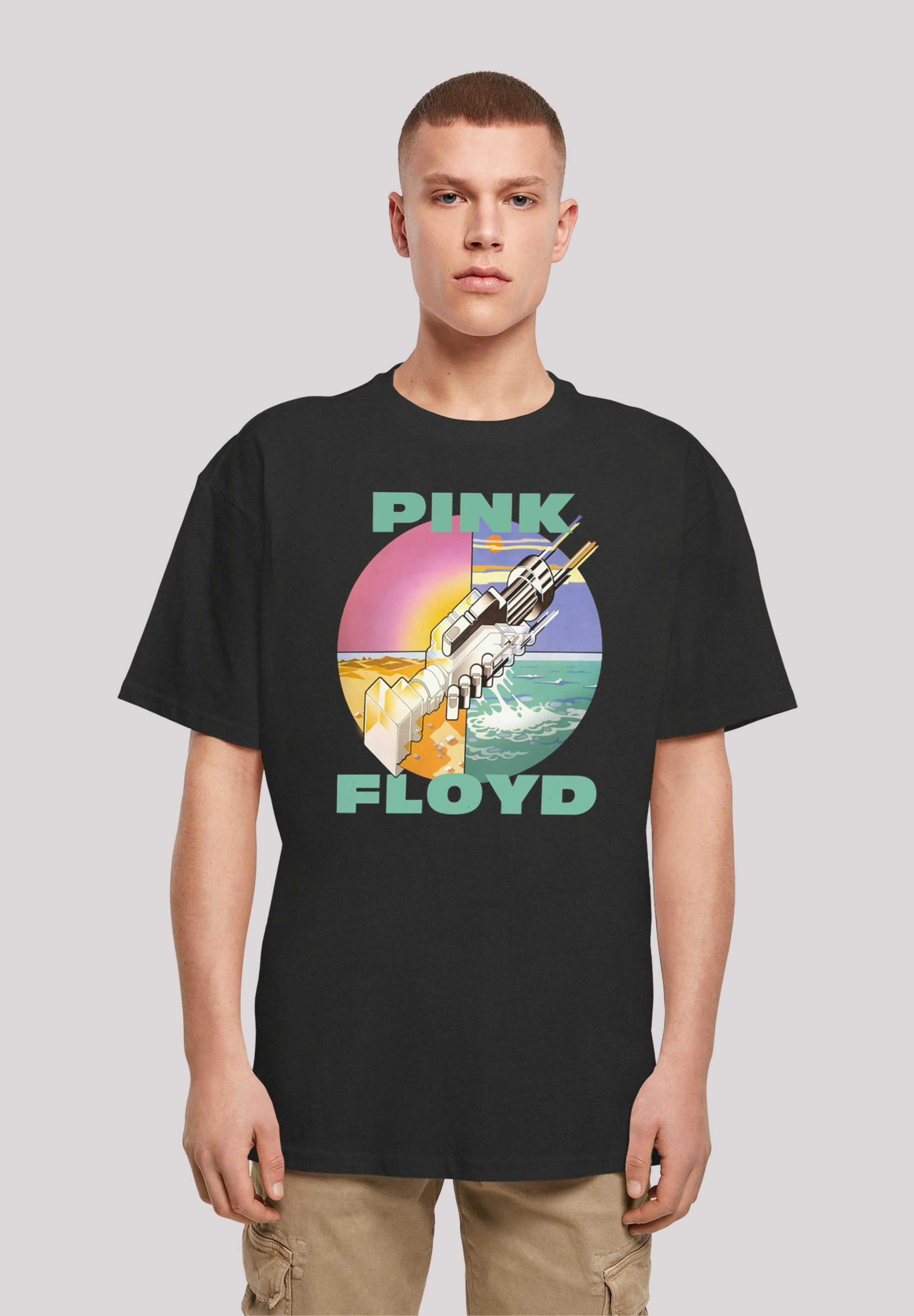 F4NT4STIC T-Shirt »Pink Floyd Wish You Were Here Rock Band Album«, Print
