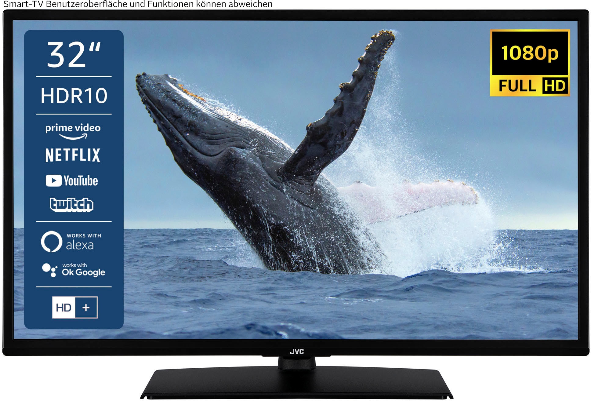 JVC LED-Fernseher »LT-32VF5156«, 80 cm/32 Zoll, Full HD, Smart TV, HDR,  Triple-Tuner, 6 Monate HD+ inklusive | BAUR