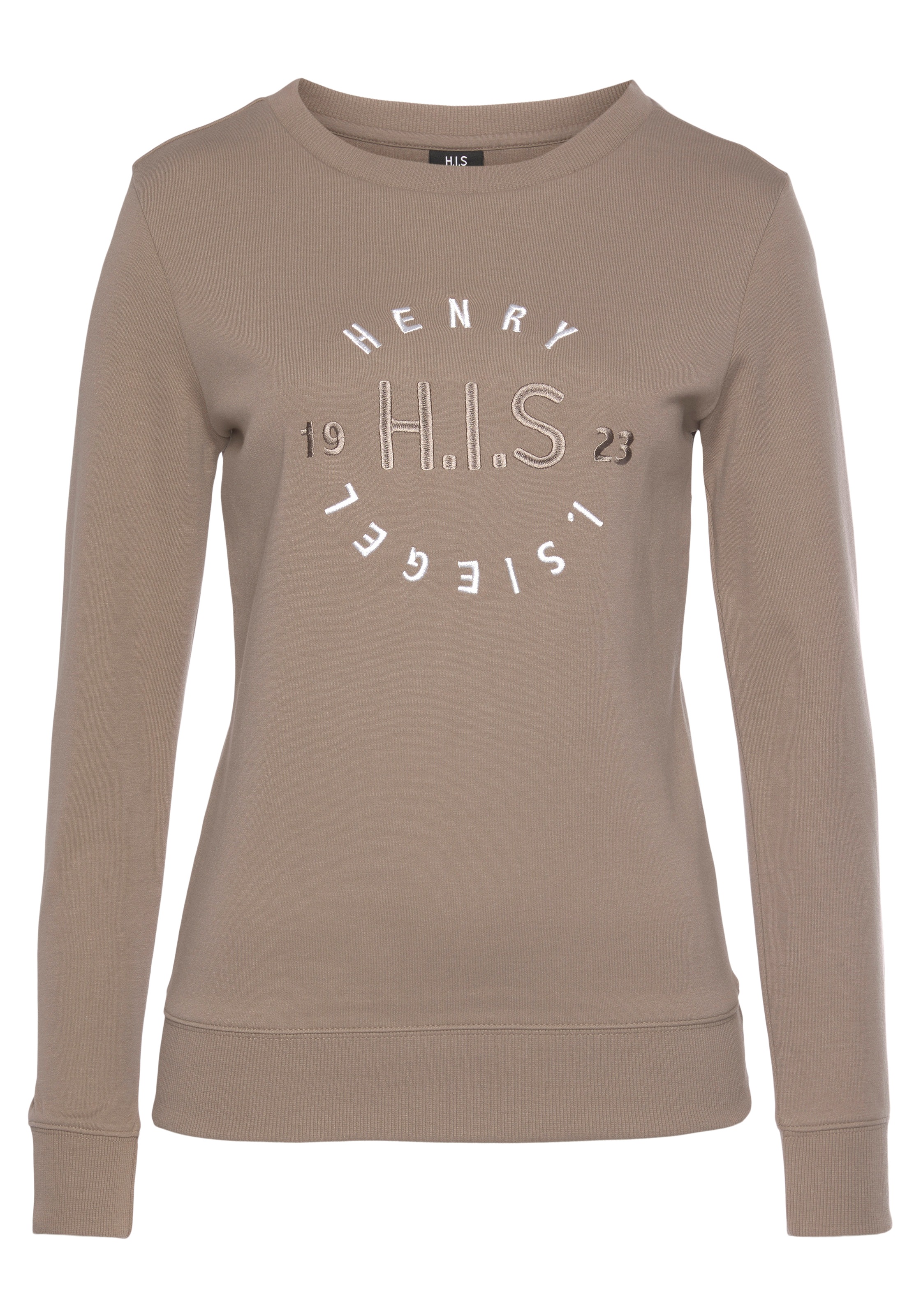 H.I.S Sweatshirt, mit großer Logo Stickerei, Loungewear günstig online kaufen