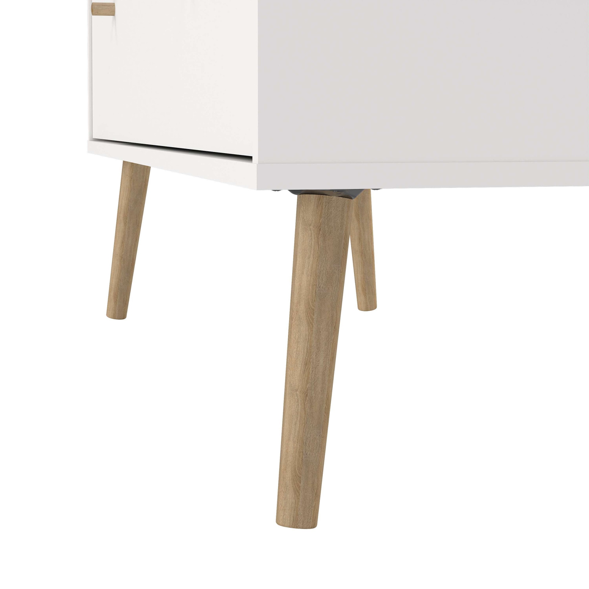 andas Kommode »Bodo, Aufbewahrung, Schubladenschrank, Stauraum«, 4 Schubladen, Beine und Griffe aus Echtholz, Breite 99 cm