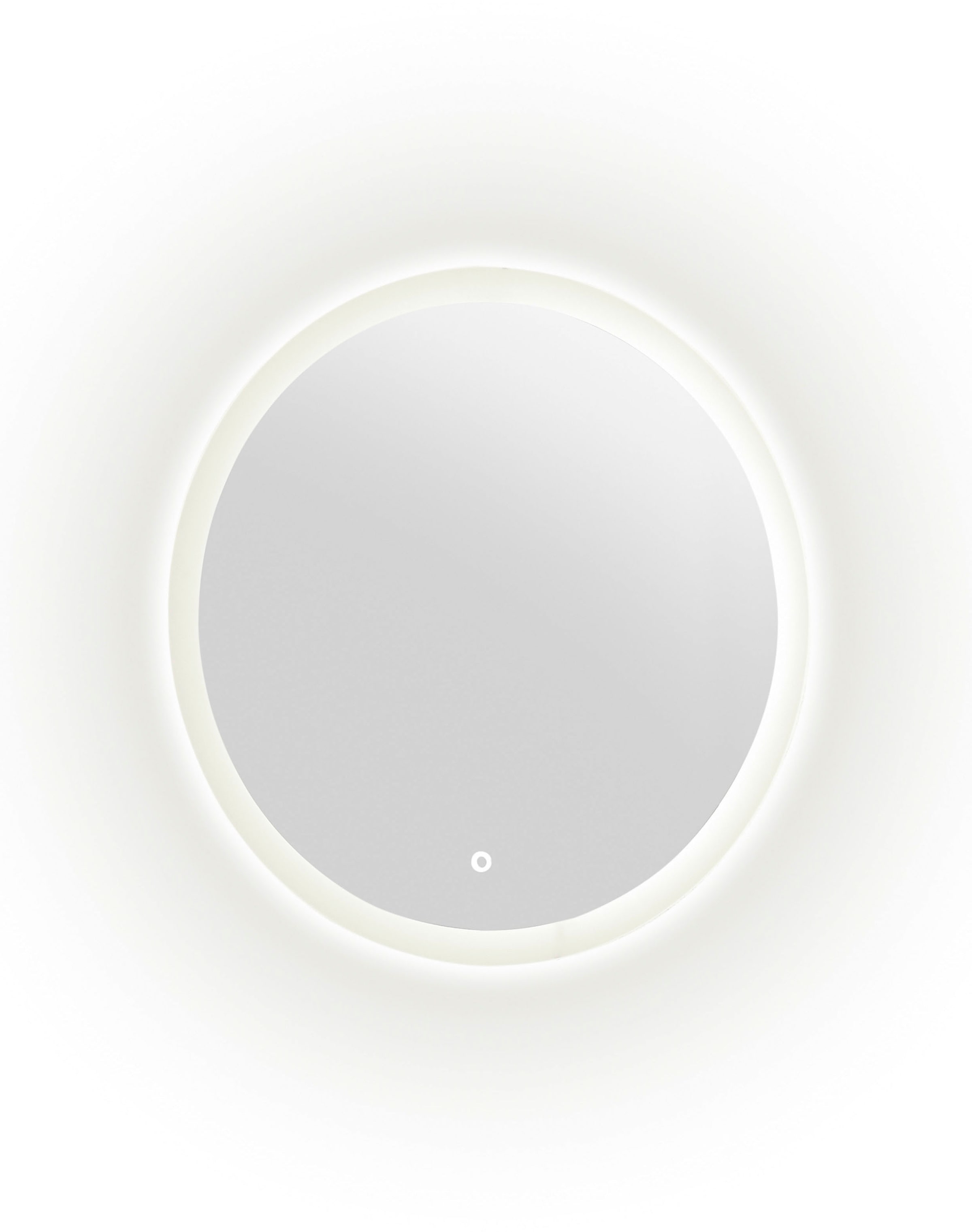 Home affaire Badmöbel-Set »Detroit, Bad im Industrialdesign, inkl. LED, 2-teiliges Badezimmer«, (2 St.), Unterschrank mit offenen Fächern & Stauraum, holzfarben, Rundspiegel