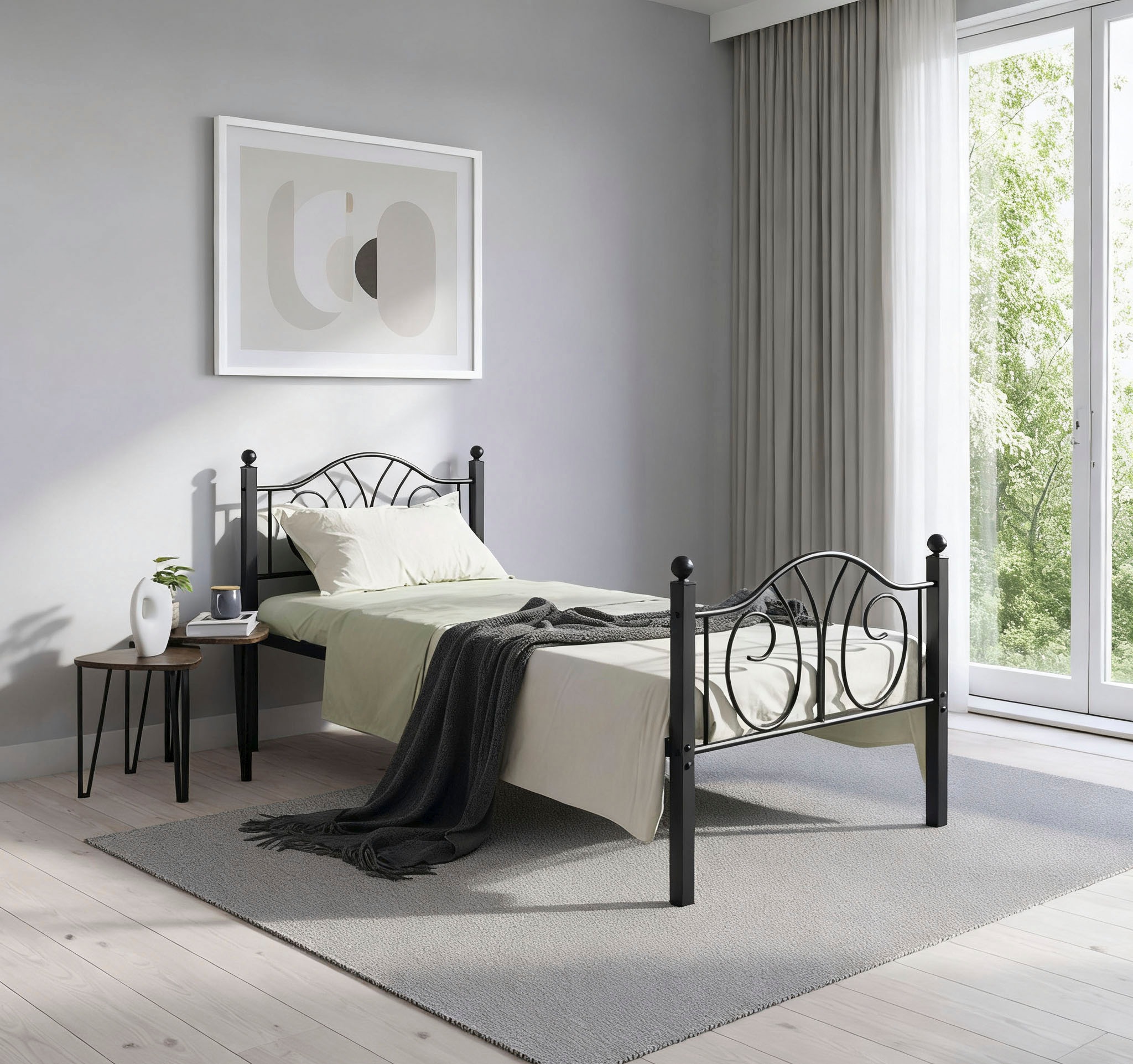 OTTO home Metallbett "LUND Landhausbett Bett Märchenbett Prinzessinbett" Tr günstig online kaufen