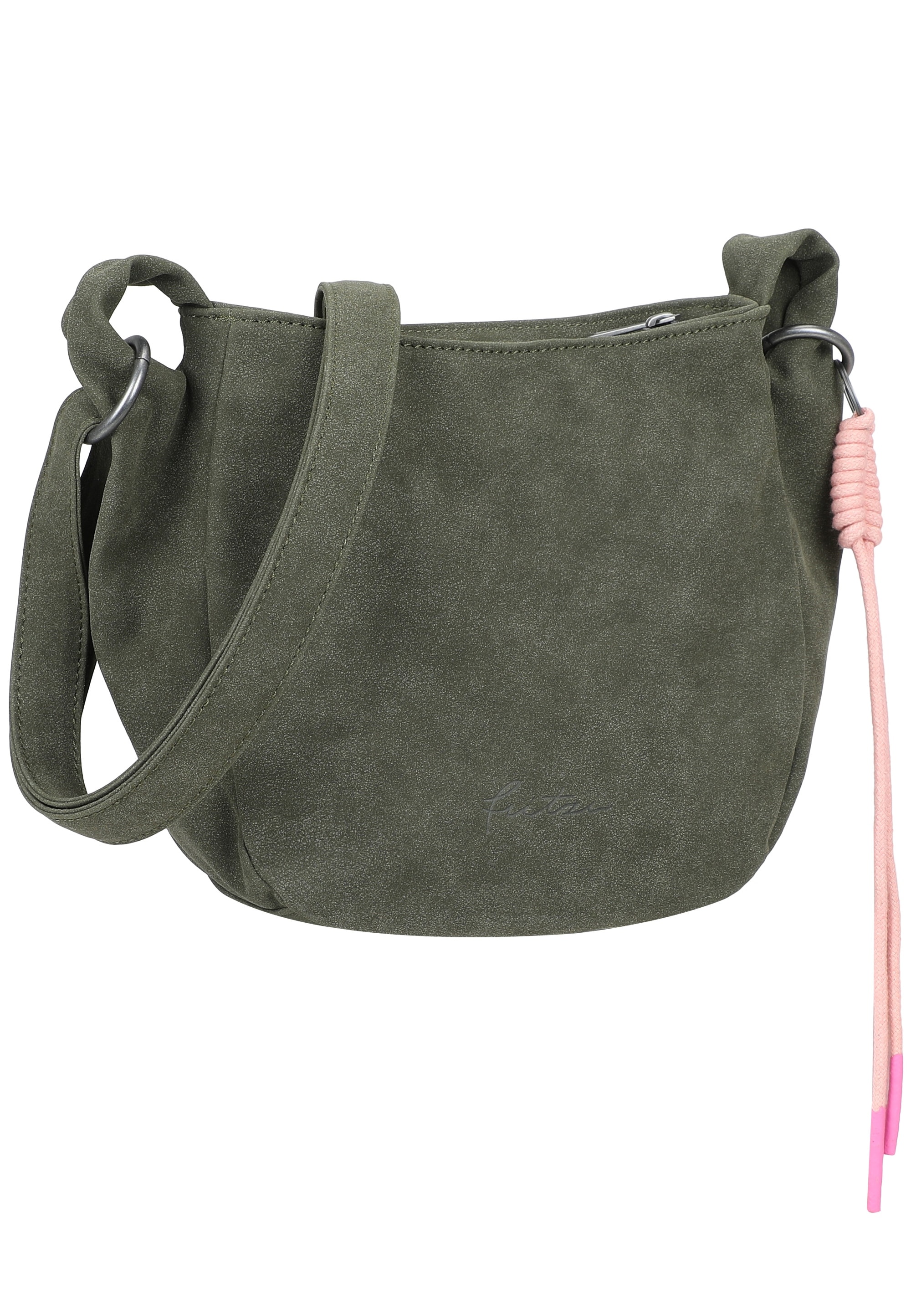 Fritzi aus Preußen Schultertasche "Sue02 Suede Jacky Soft Dark Anthra" mit günstig online kaufen