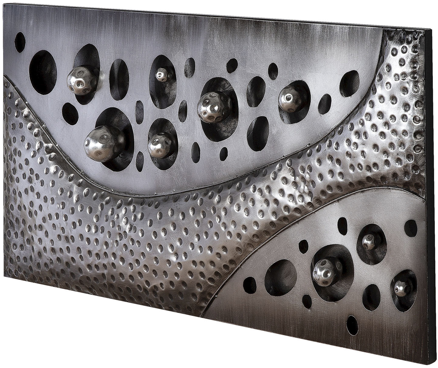 Thumbnail - Casablanca by Gilde Metallbild "Bild rechteckig Callosti silberfarben H. 56 cm" 1 Stk. tlg.