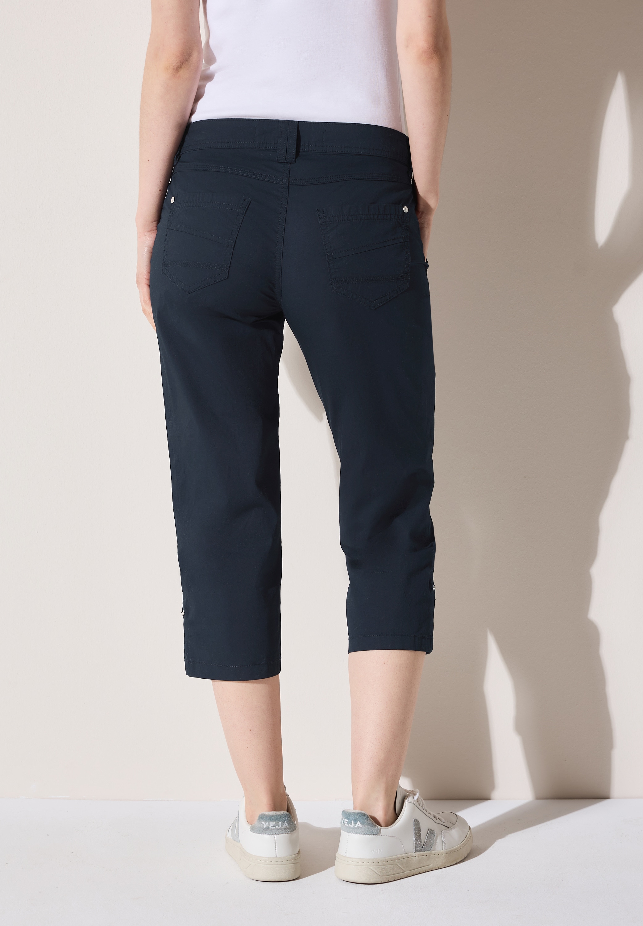 Cecil Caprihose »Style New York«, mit Knopfdetails am Bund