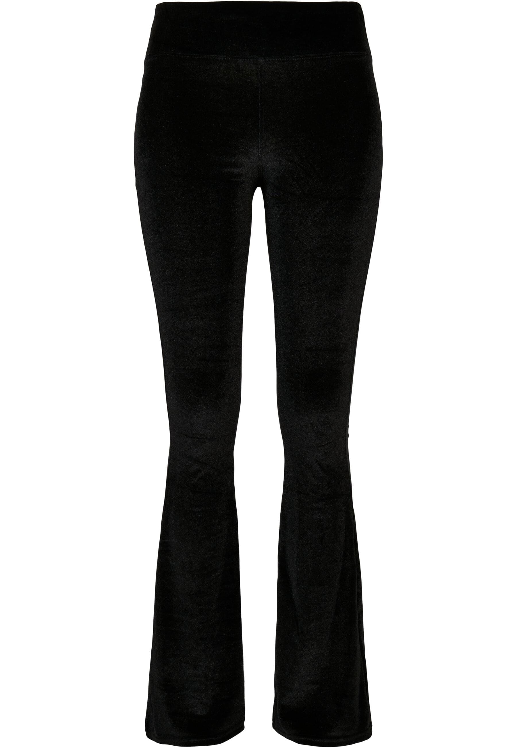 Leggings »Urban Classics Damen Ladies High Waist Velvet Boot Cut Leggings«, (1 tlg.)