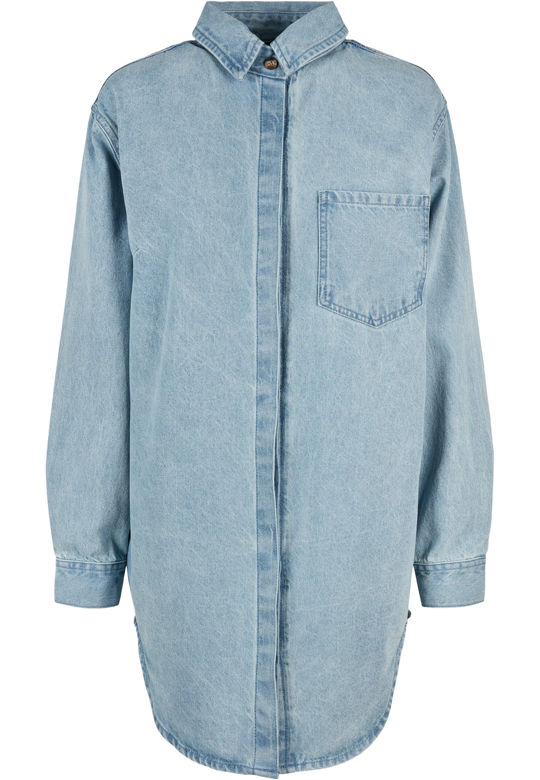 URBAN CLASSICS Shirtkleid "Urban Classics Damen Ladies Oversized Denim Shirt Dress", (1 tlg.)