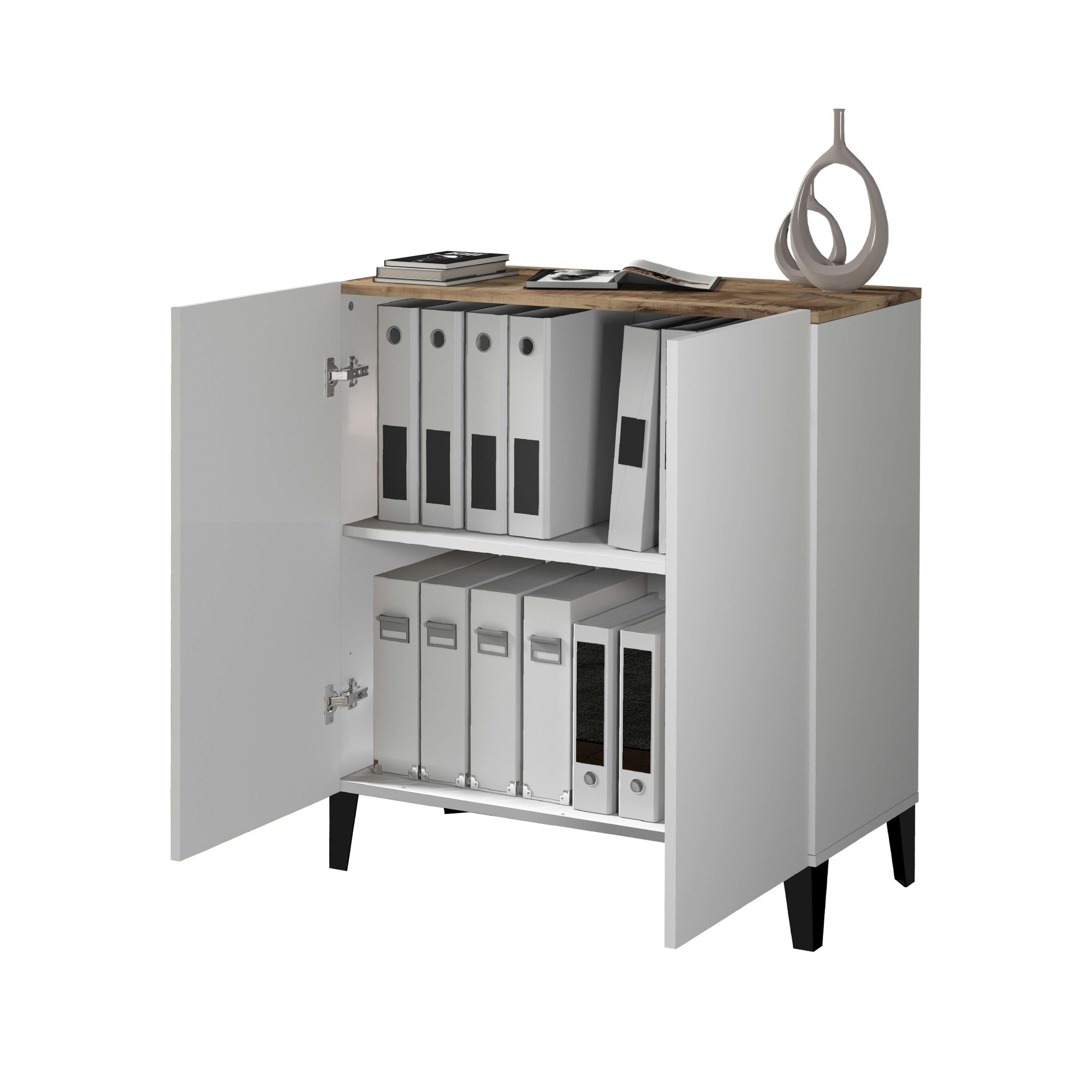 INOSIGN Aktenschrank »Sunrise Aktenschrank, Mehrzweckschrank, Büroschrank«, mit 2 Türen & 2 Fӓchern, Breite 79,2 cm, Made in Italy