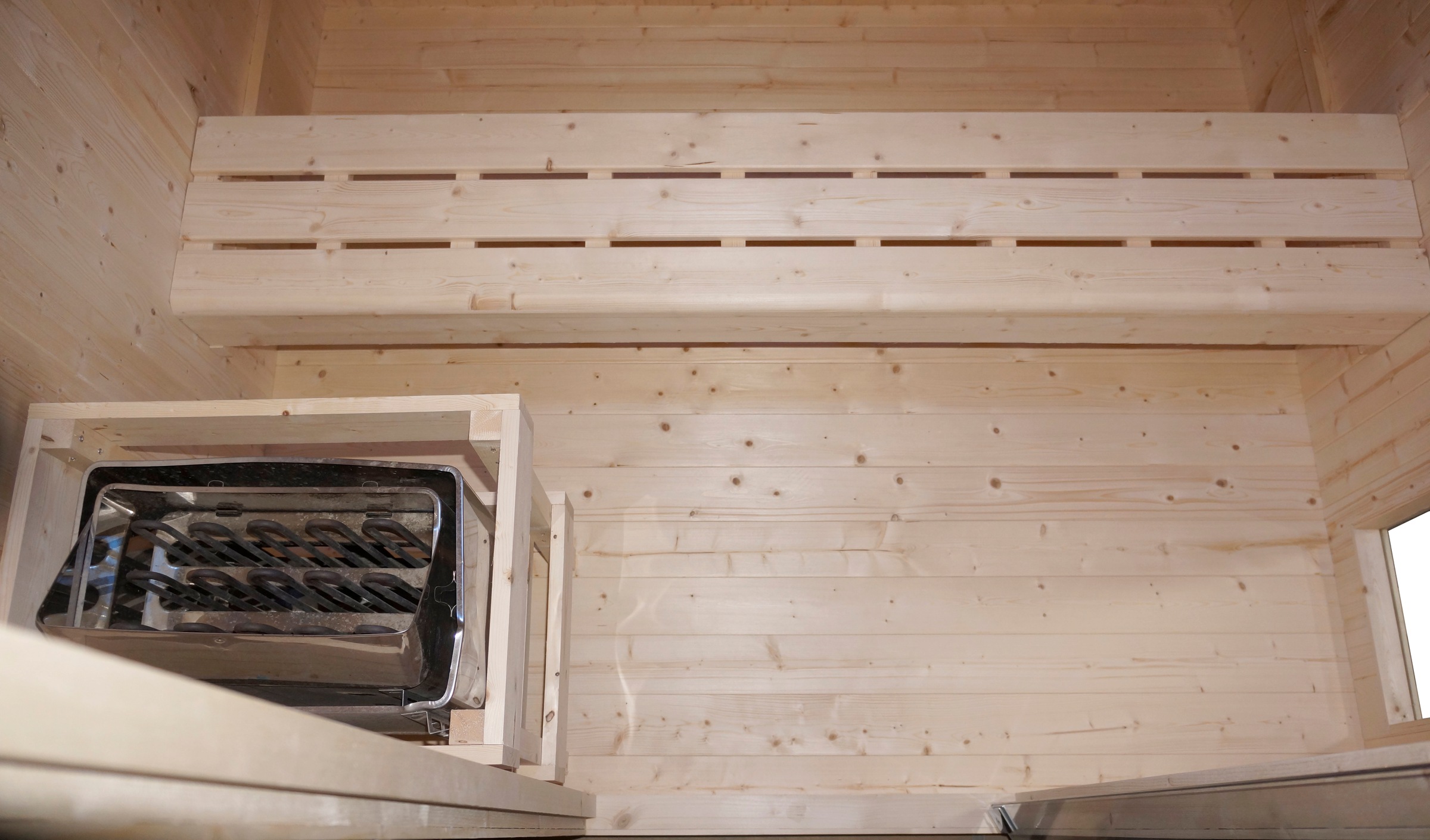 Sanotechnik Sauna »»LAHTI« Außensauna mit Infrarotkabine« geeignet für 6 Personen, Fichetnholz