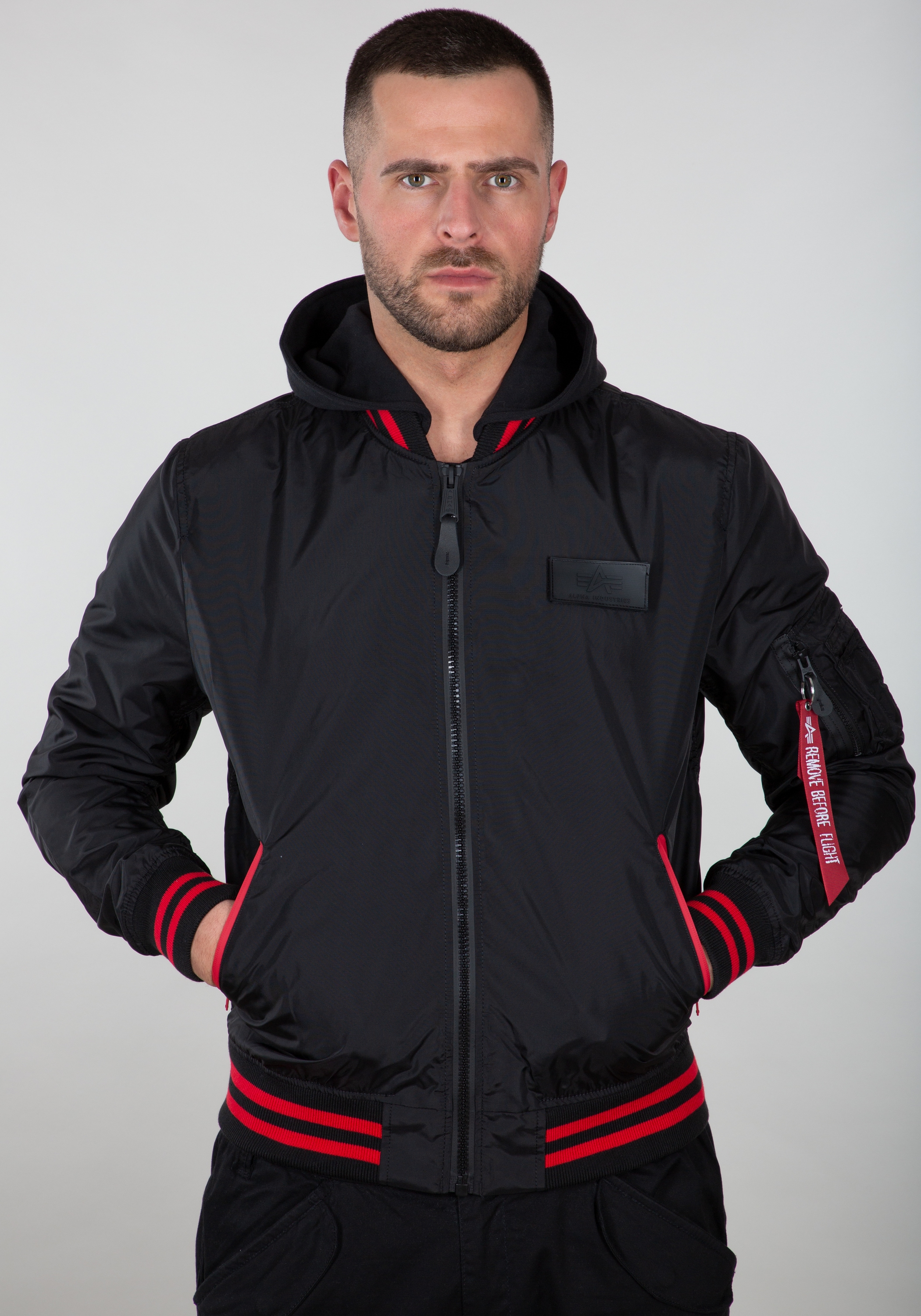 Alpha Industries Bomberjacke »ALPHA INDUSTRIES Men - Bomber Jackets MA-1 TT Hood Defense«