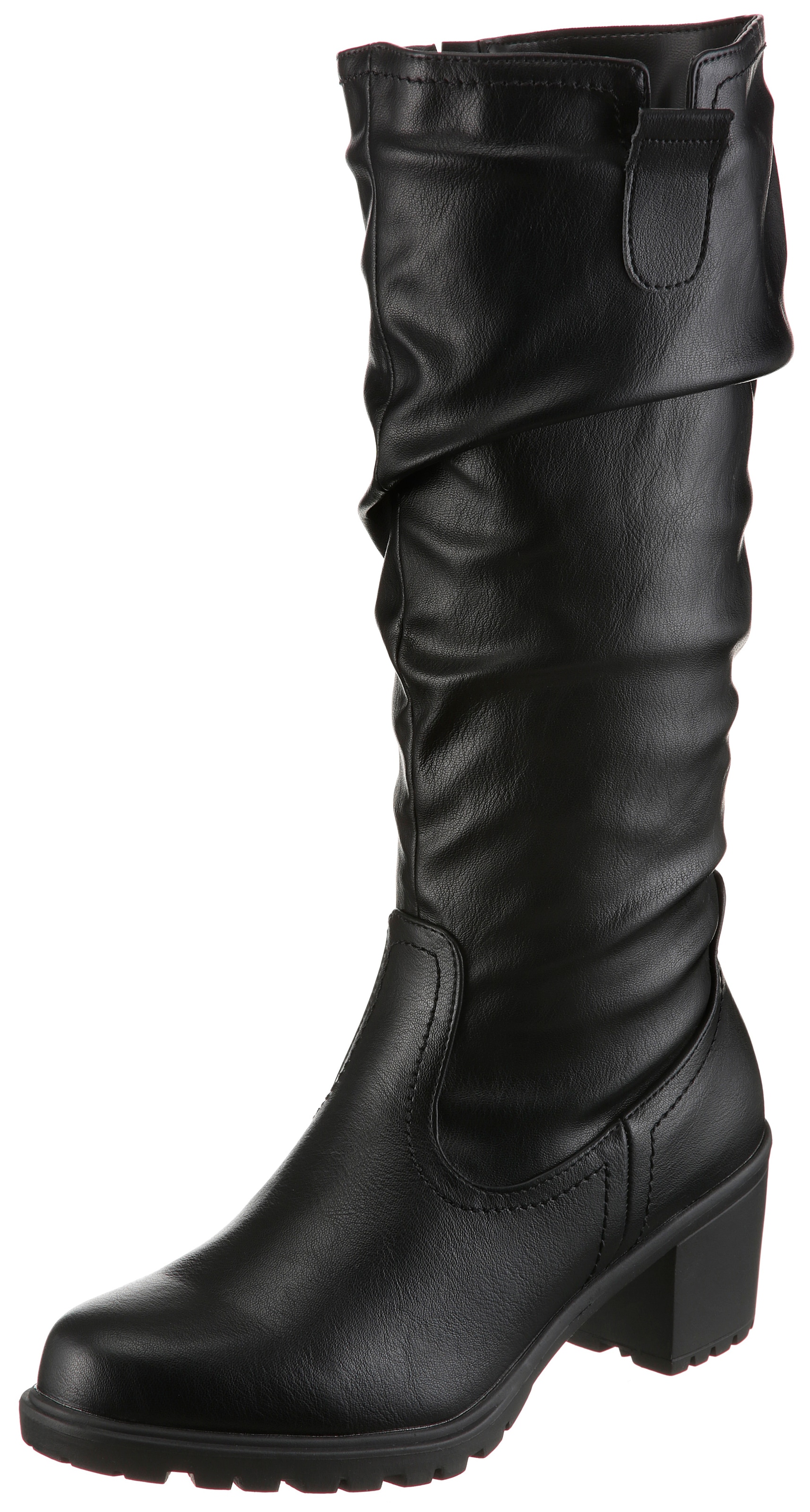 Aniston SHOES Stiefel Slouchy Schaft mit Raffungen