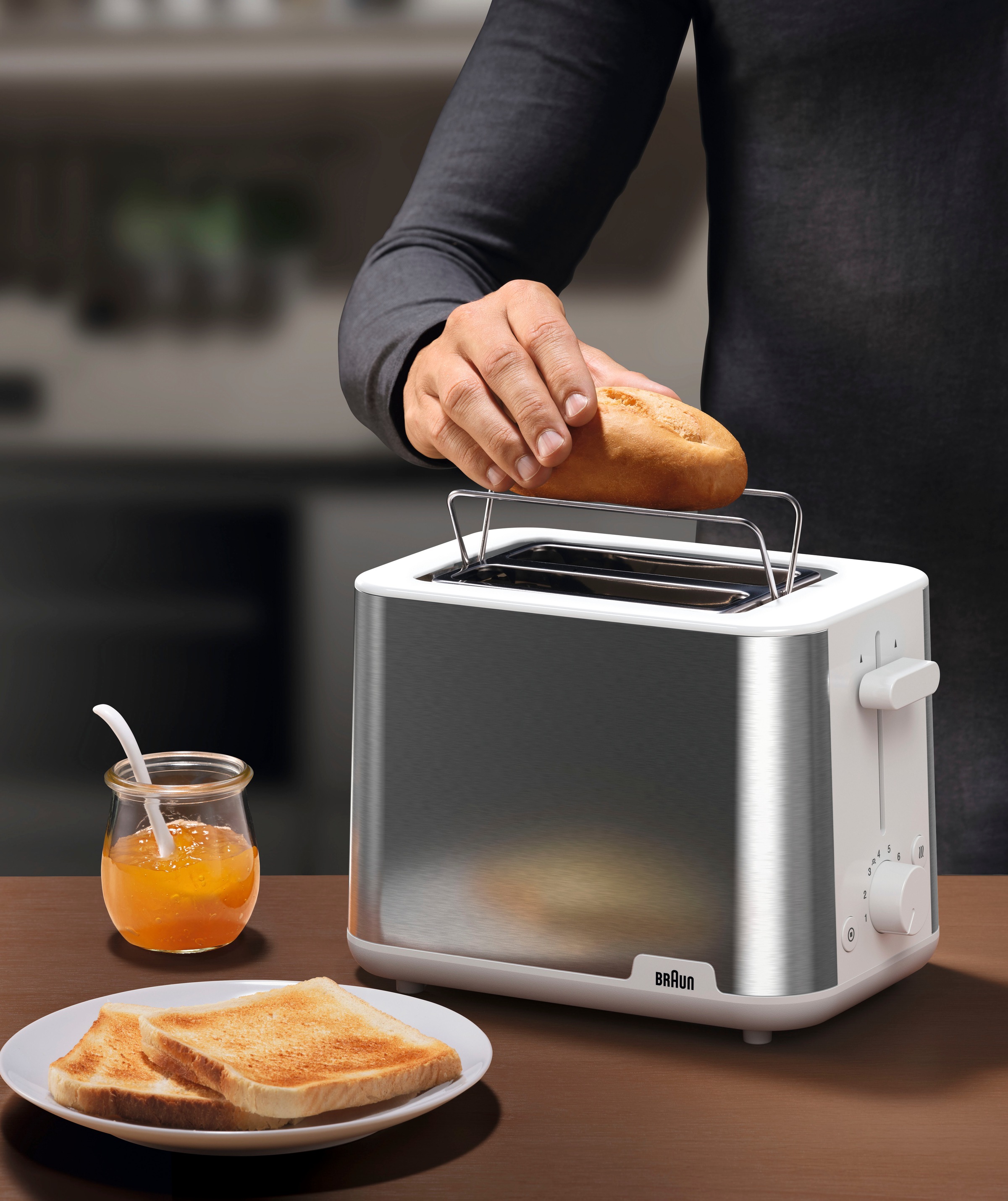 Braun Toaster »PurShine HT 1510 WH«, 2 kurze Schlitze, 900 W