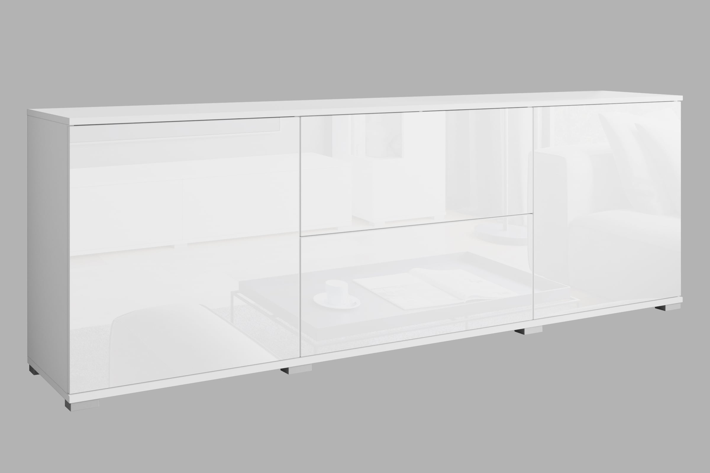 INOSIGN Lowboard »Kenia«, (1 St.), Der moderne TV-Schrank, mit 2 Türen und 2 Schubladen, Breite 180 cm