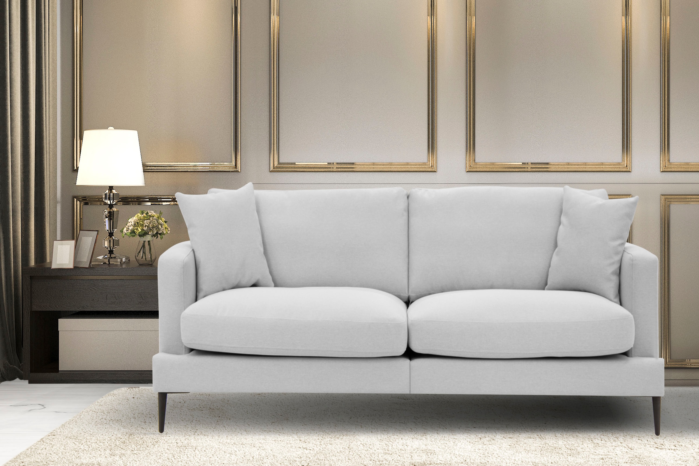 Home affaire 2-Sitzer "Cozy elegantes Designsofa, Maße B/T/H: 151/97/80 cm" günstig online kaufen