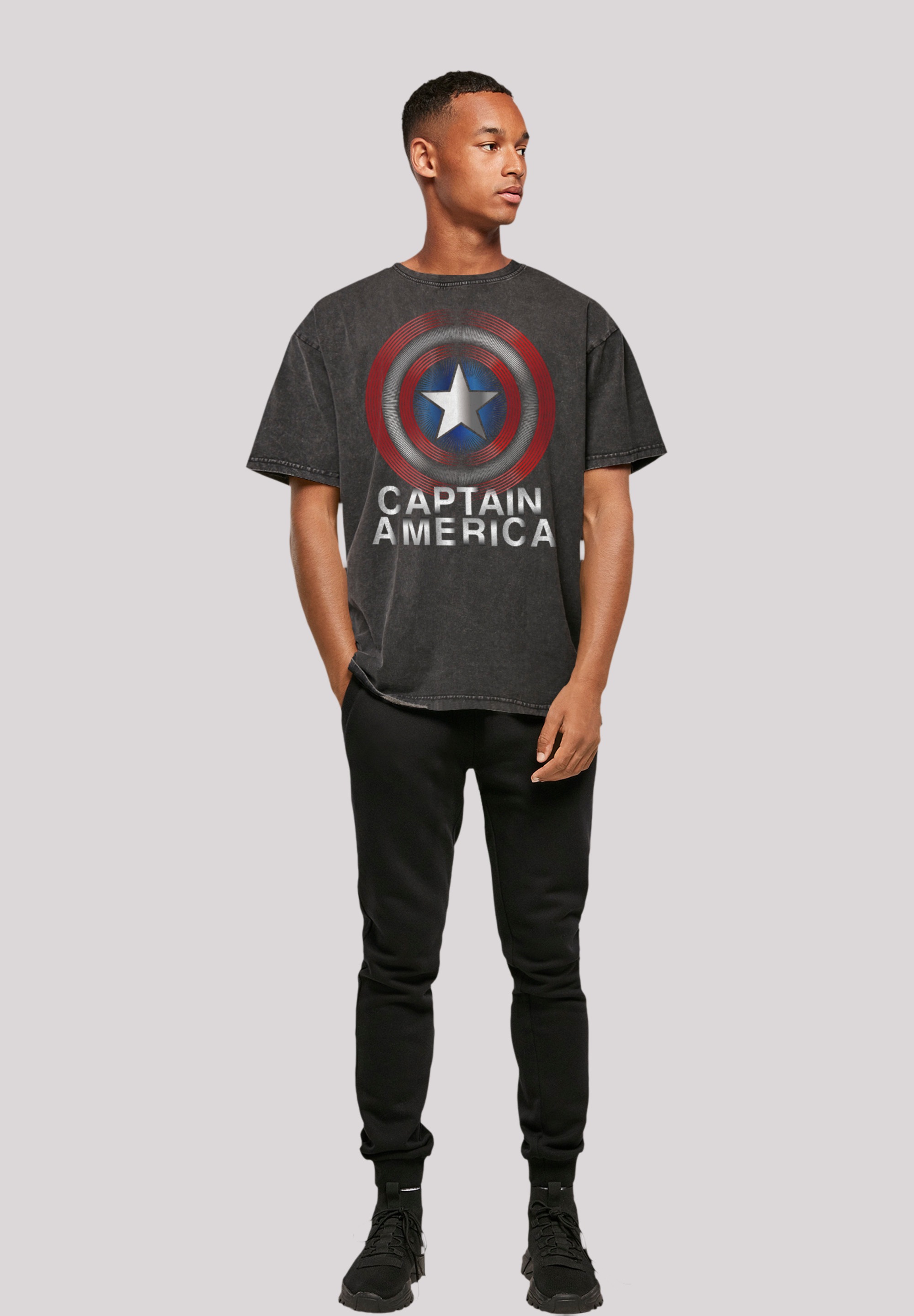 F4NT4STIC T-Shirt »Marvel Captain America Flash Logo«, Premium Qualität