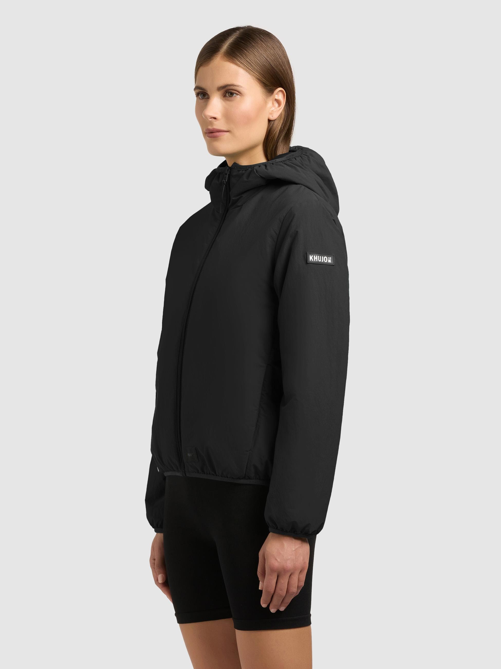 khujo Outdoorjacke »Shelly2« 2 Stk. tlg. mit Kapuze packbare Damen Übergangsjacke mit Tasche