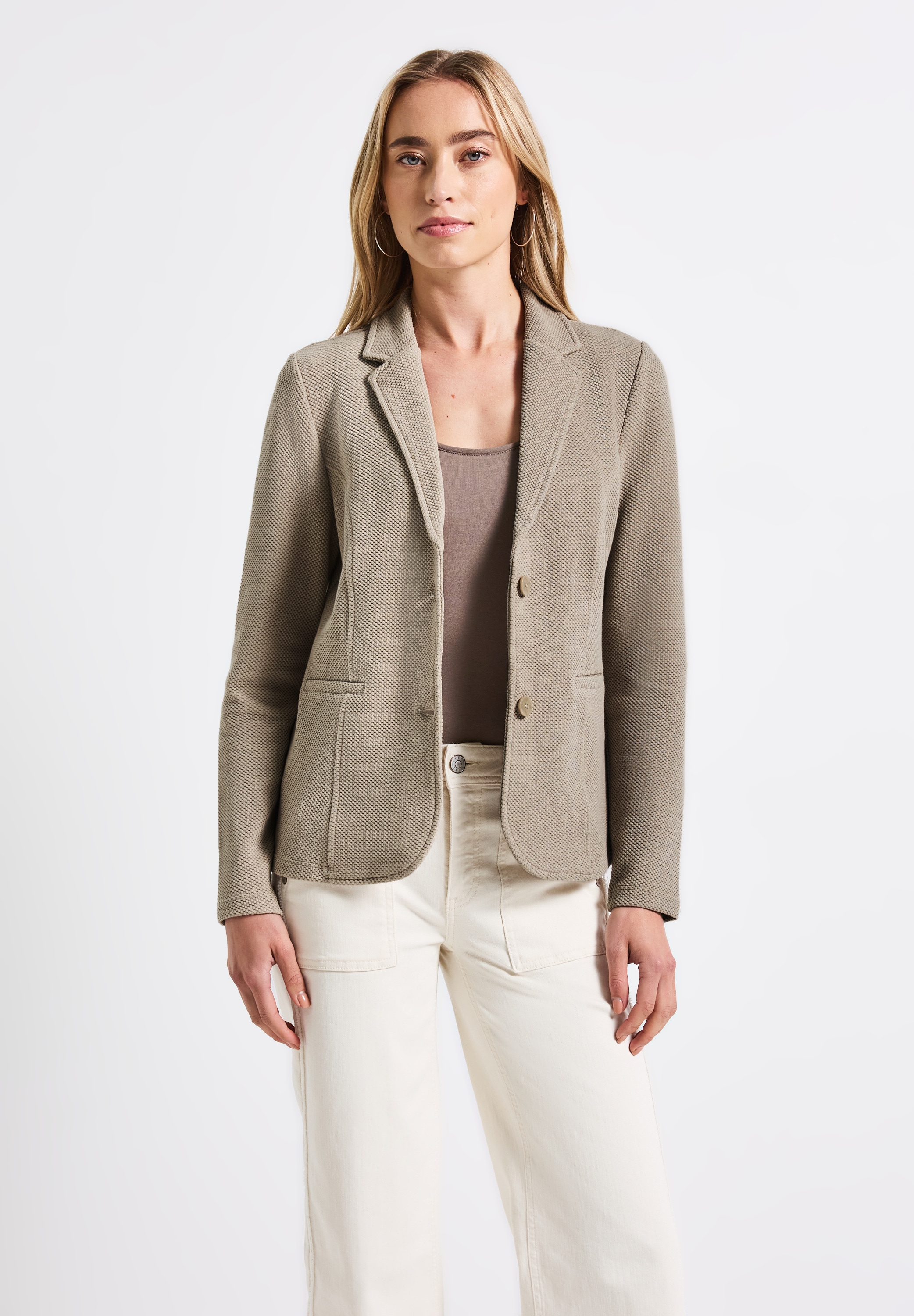 STREET ONE Kurzblazer, aus softem Materialmix günstig online kaufen