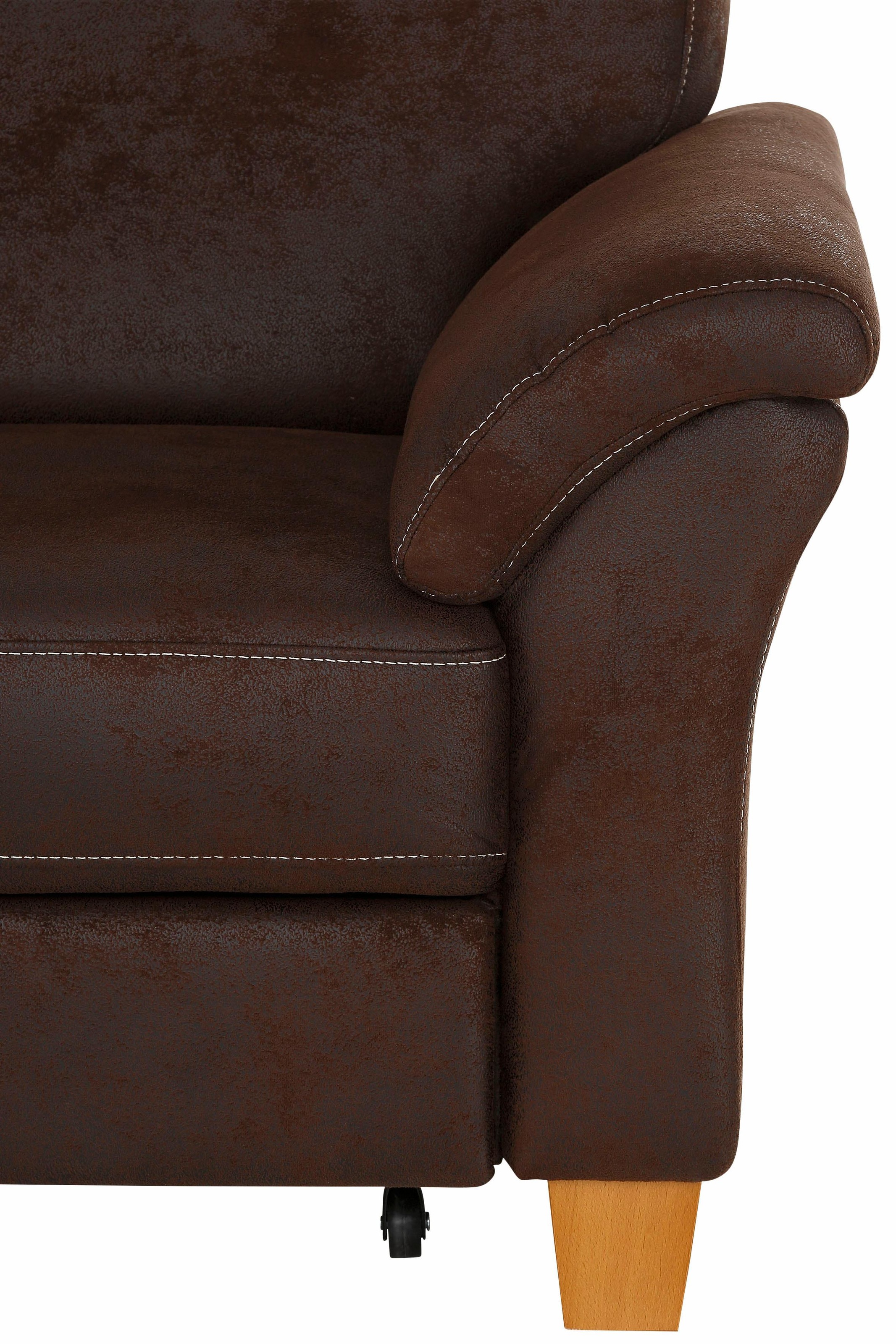 Home affaire Ecksofa »Borkum L-Form«, mit Federkern, wahlweise mit Bettfunktion