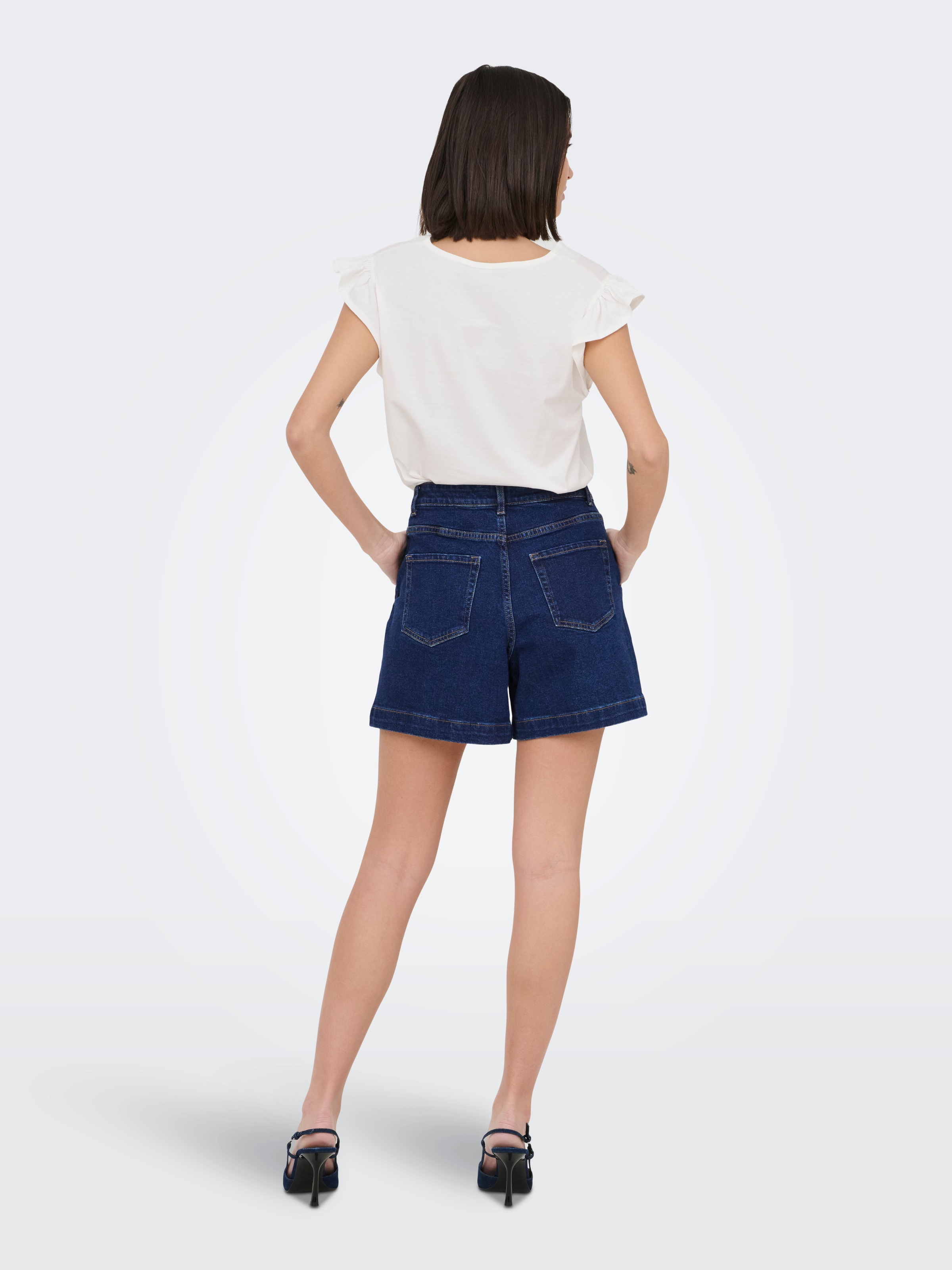 JDY Jeansshorts »JDYVALERIE HW WID SHORTS DNM NOOS«