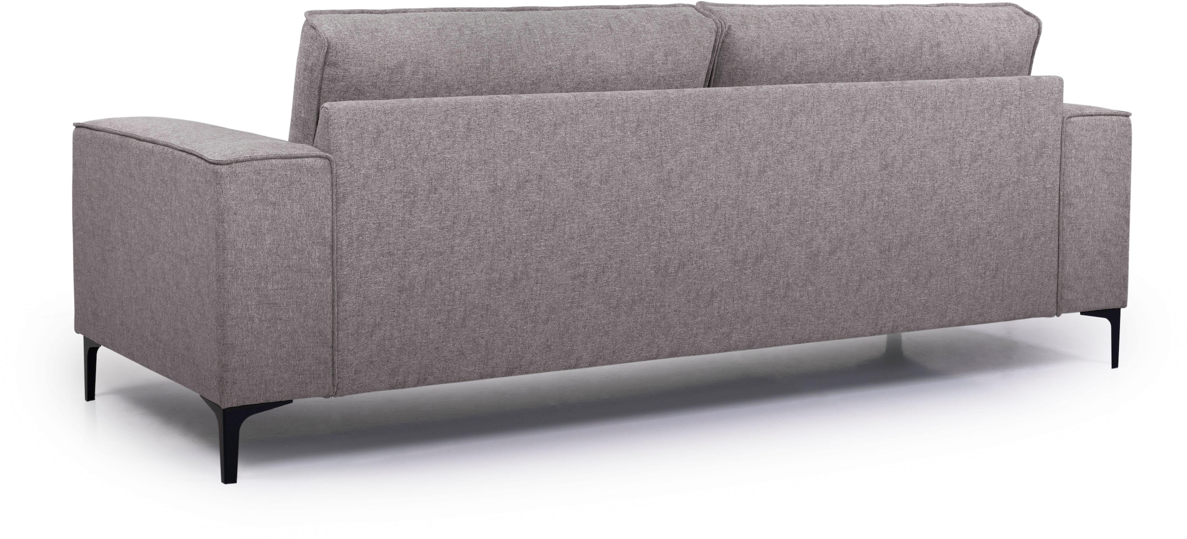 Places of Style 3-Sitzer »Oland«, 224 cm, Wellenunterfederung, Skandi-Design, Metallfüße