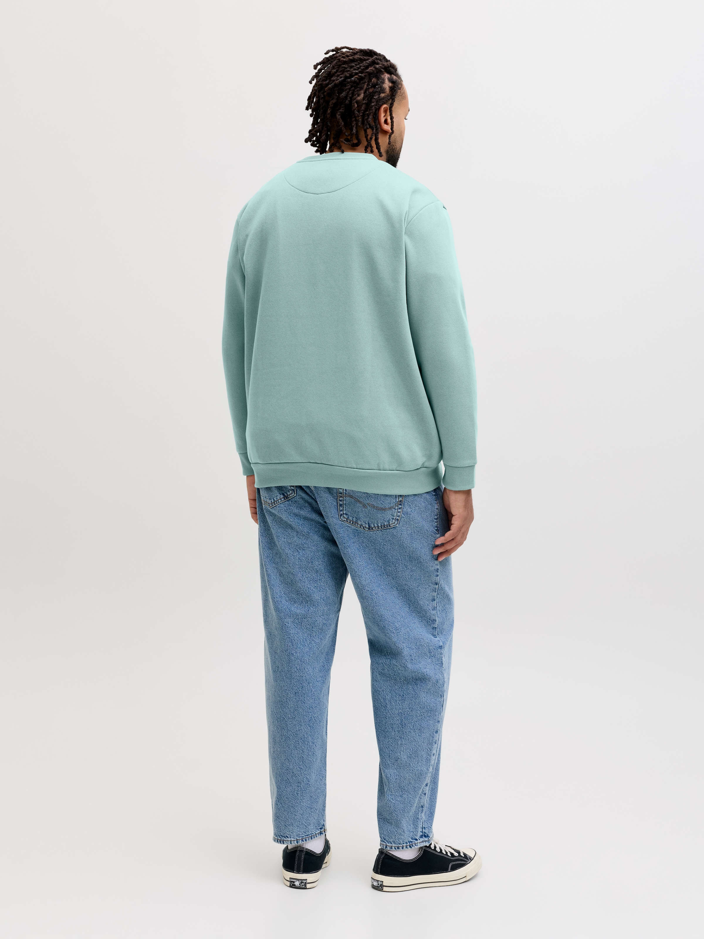 Jack & Jones PlusSize Sweatshirt »JJEBRADLEY SWEAT CREW NOOS PLS«, mit Rippbündchen
