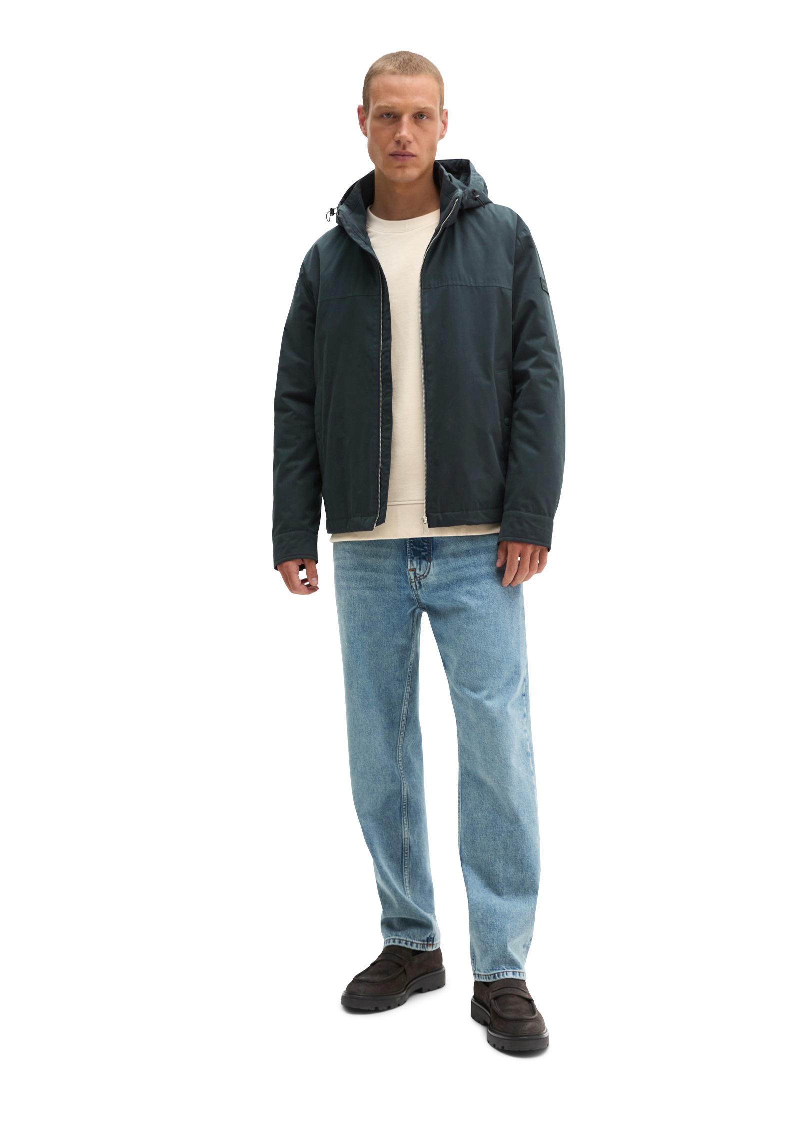 Marc O'Polo Blouson mit Kapuze regular mit abnehmbarer Kapuze