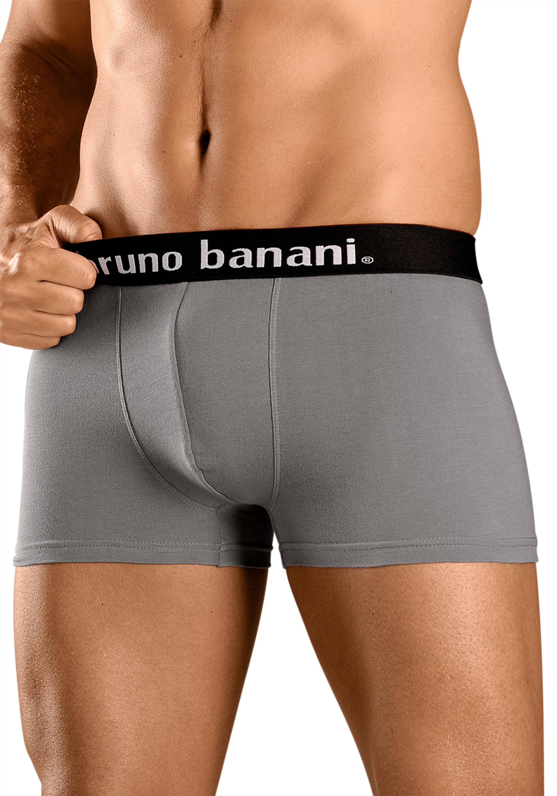 Bruno Banani Boxer, (Packung, 4 St.), mit Kontrast-Webbund