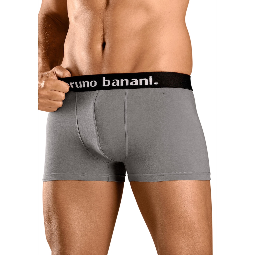 Bruno Banani Boxer, (Packung, 4 St.), mit Kontrast-Webbund