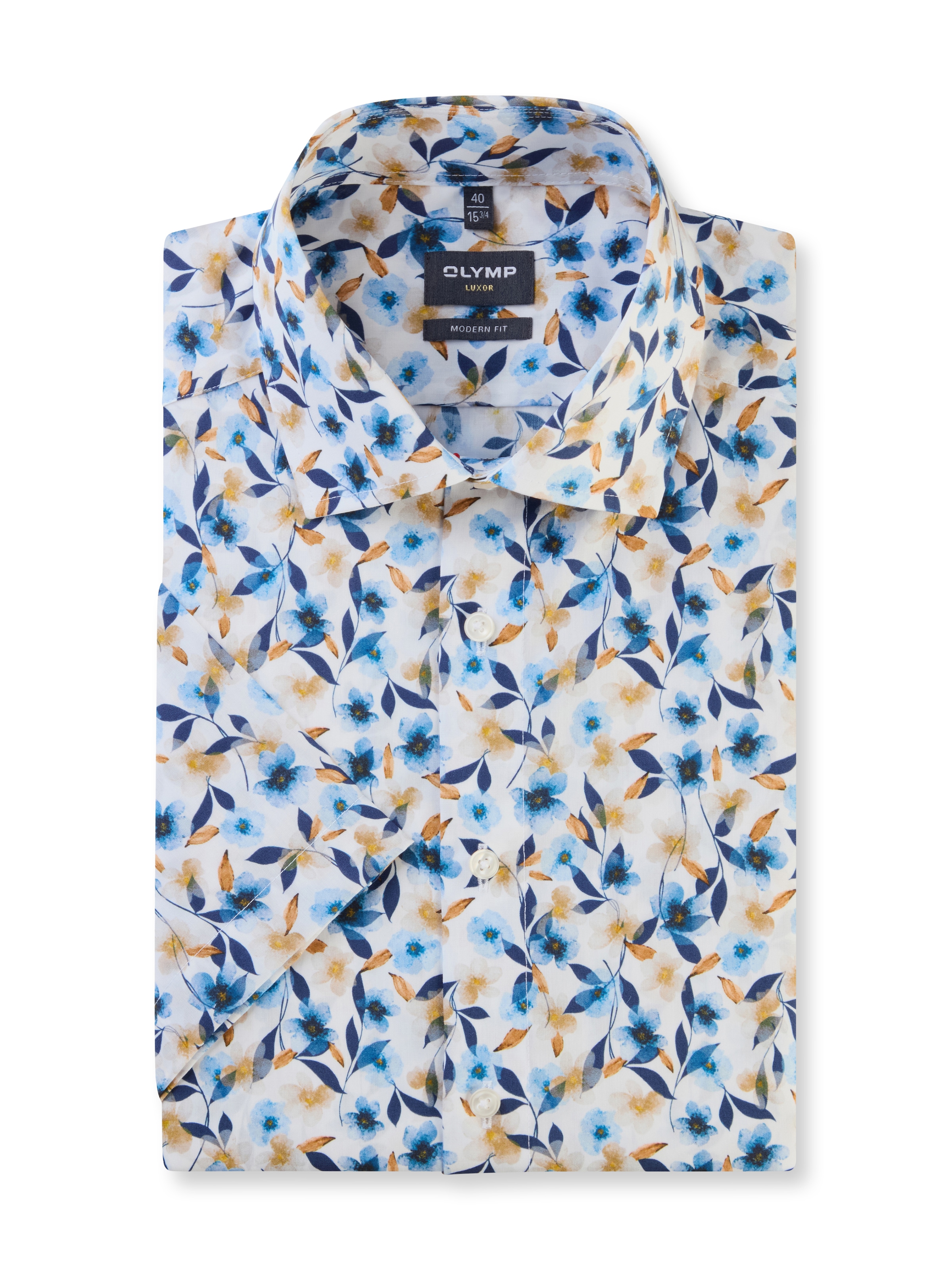 OLYMP Kurzarmhemd »Luxor modern fit«, mit floralem Print