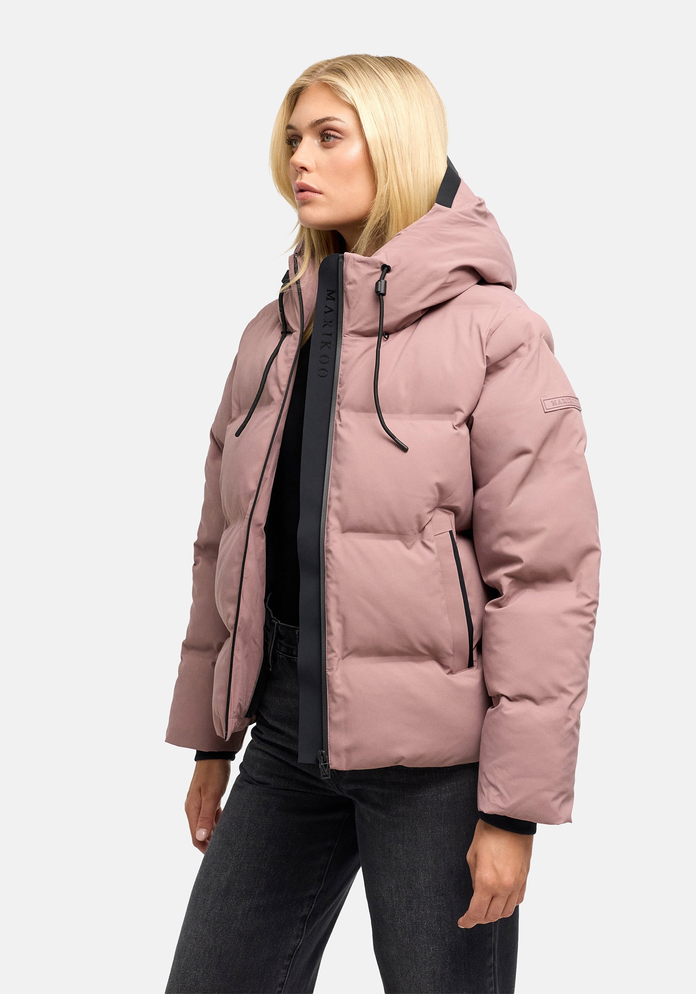 Marikoo Winterjacke »Paddie« mit Kapuze Winterjacke mit Kapuze und voluminöser Steppung