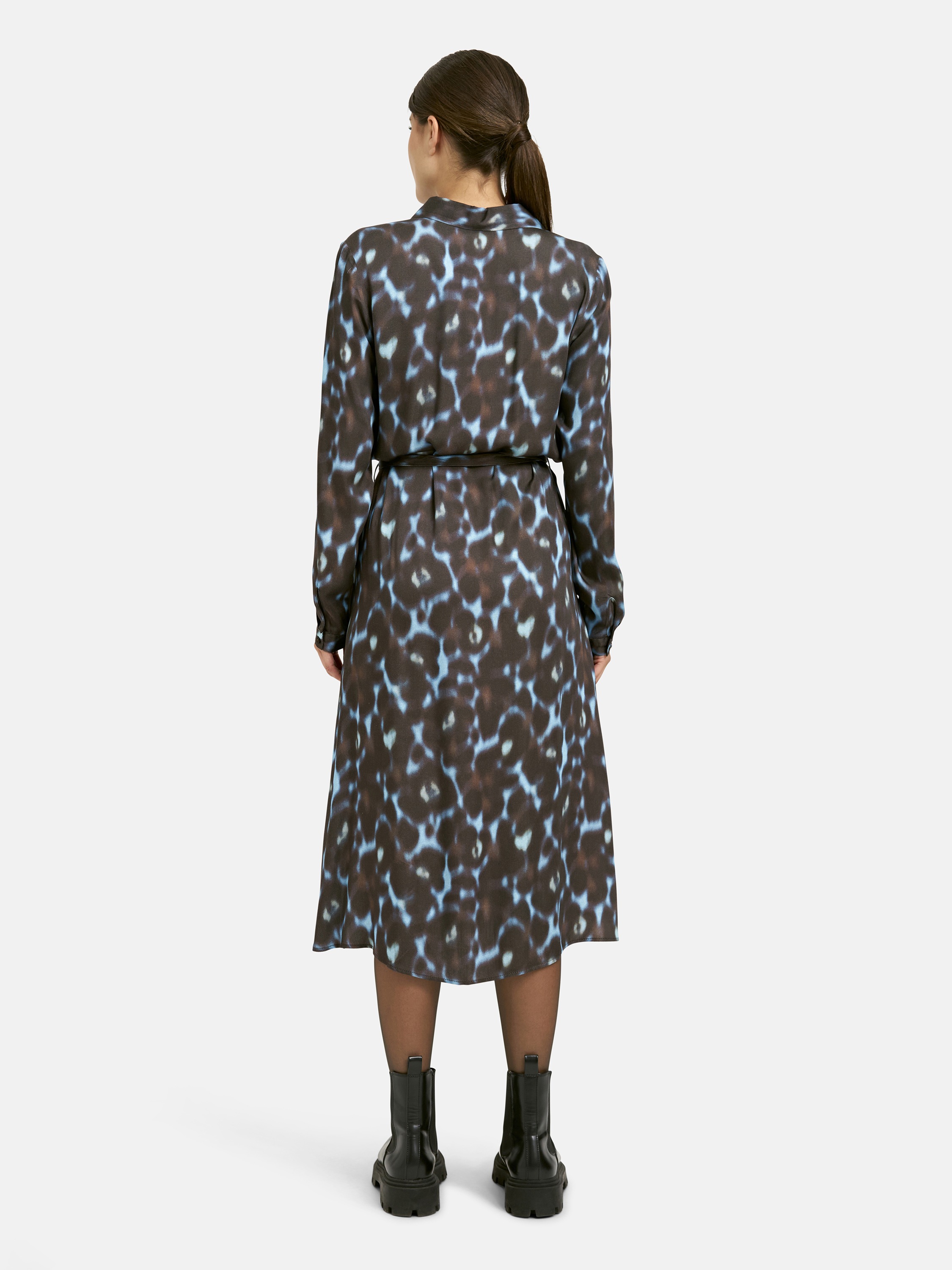 Thumbnail - Milano Italy Maxikleid Eingrifftaschen mit Bindegürtel