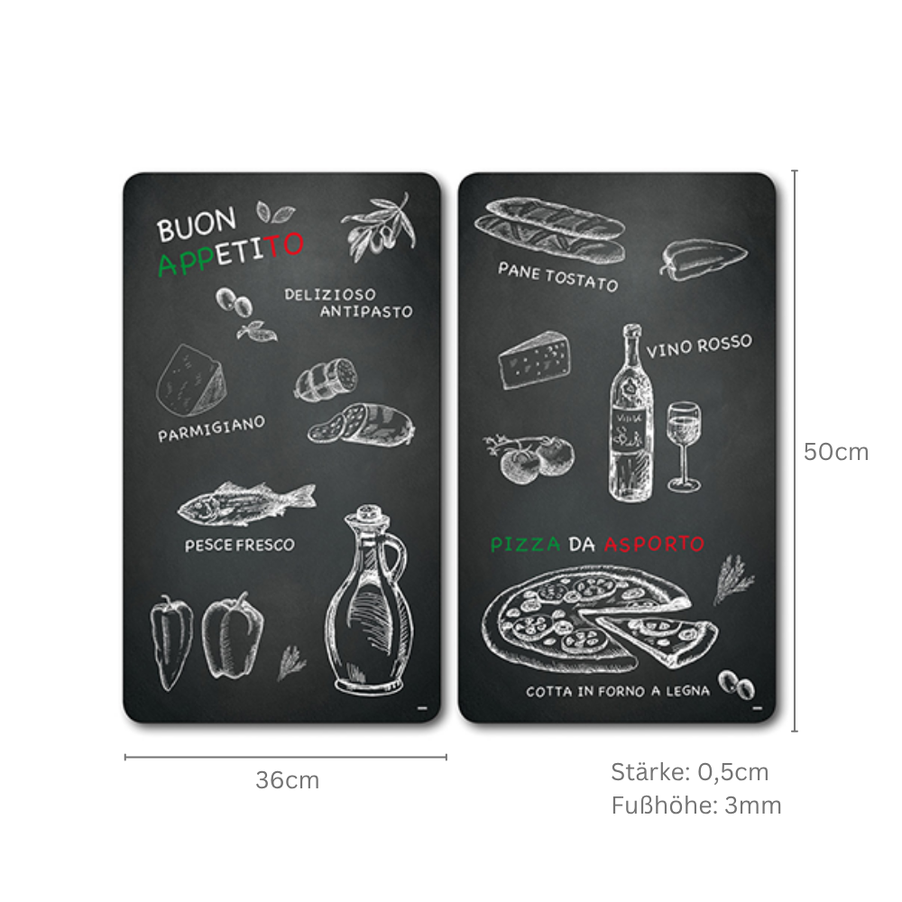 KESPER® Schneide- und Abdeckplatte »Herdabdeckplatte, Motiv: Ristorante« zum Schneiden und Abdecken