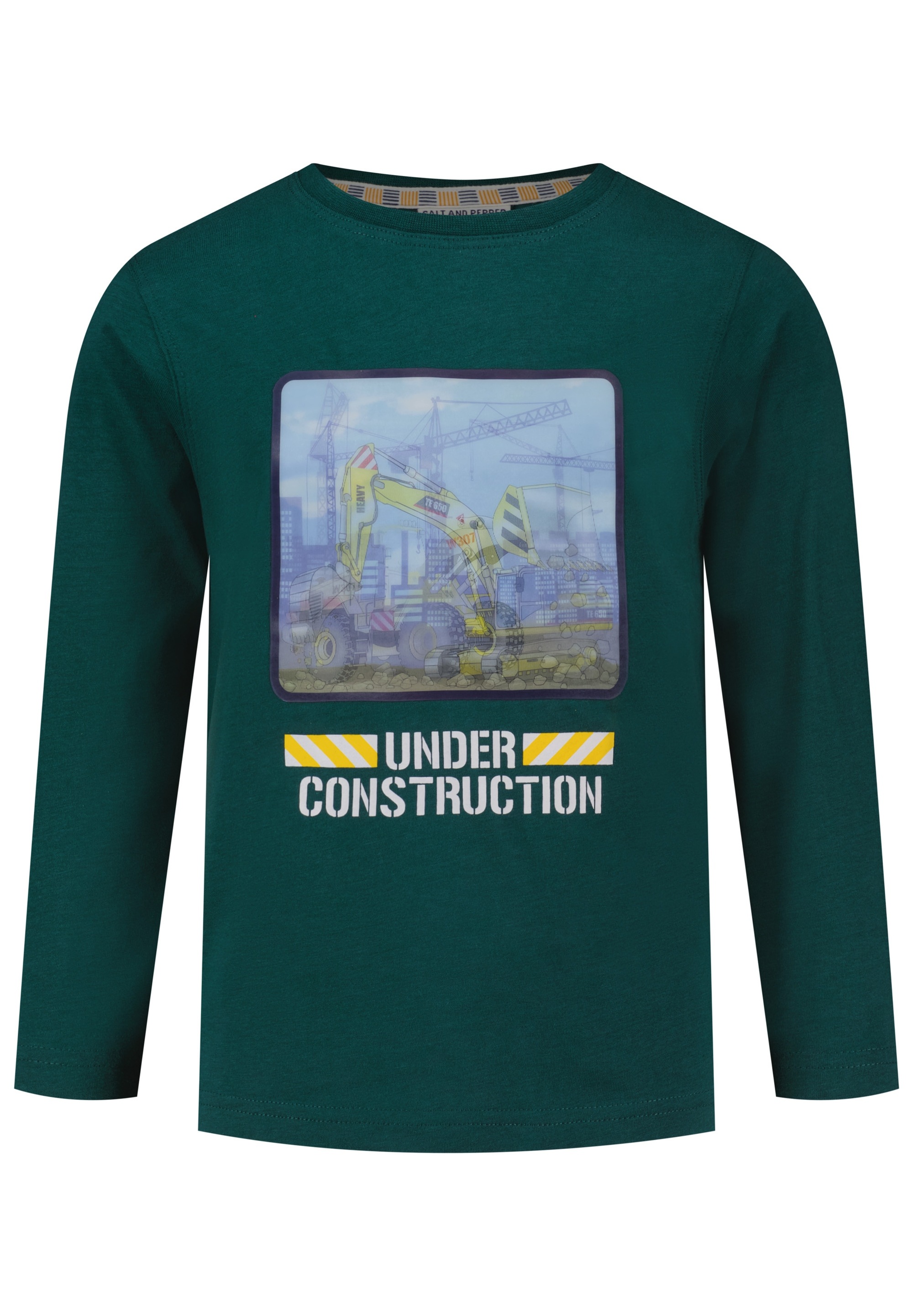 SALT AND PEPPER Langarmshirt »Builder«, (2 tlg.), mit Leuchtdruck und Hologramm