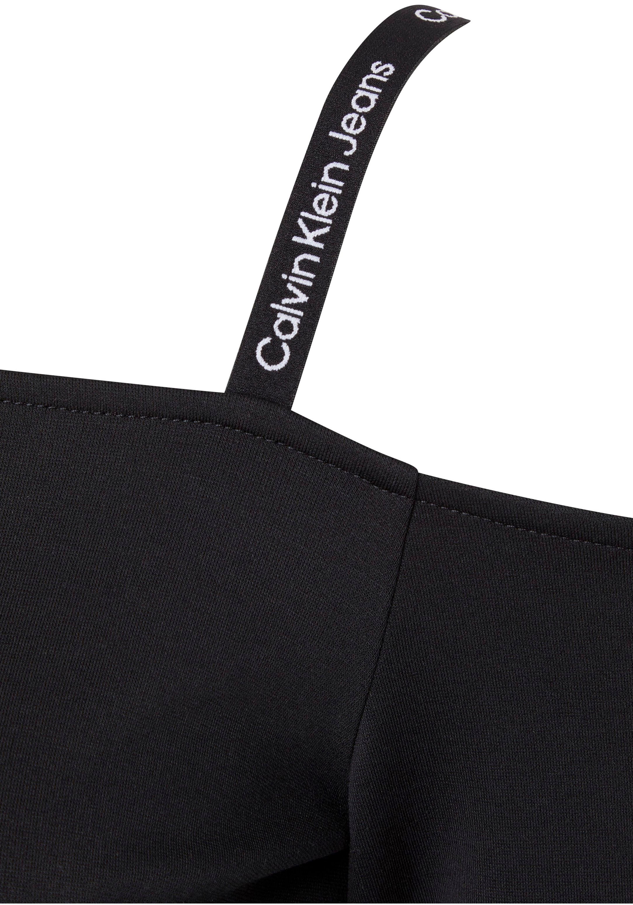 Calvin Klein Jeans Carmenshirt »LOGO STRAPS MILANO LONG SLEEVE«, im schulterfreiem Design