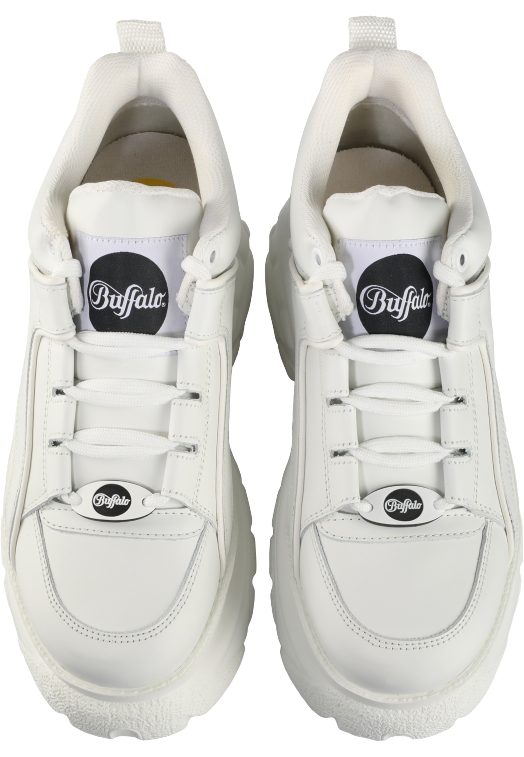 BUFFALO Damen Trainingsschuh "Buffalo Buffalo 2.0 Calf Leather", Gr. 41weiß, Leder, Schuhe