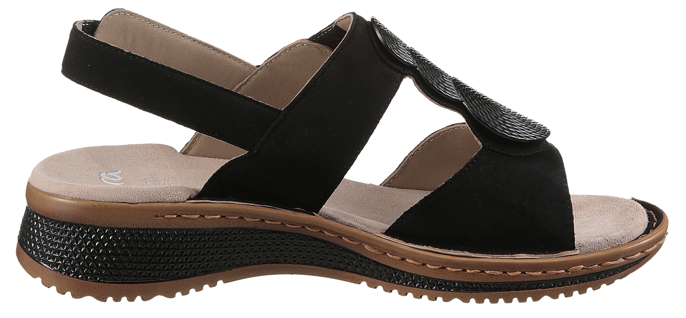 Ara Sandale »HAWAII«, Sommerschuh, Sandalette, Keilabsatz, in Bequemweite G (= weit)