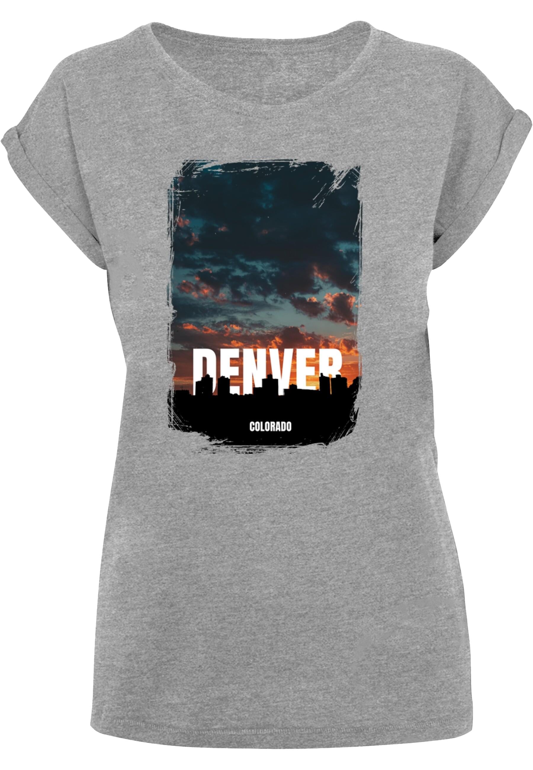 Merchcode T-Shirt "Merchcode Damen Ladies Denver Extended Shoulder Tee", (1 günstig online kaufen