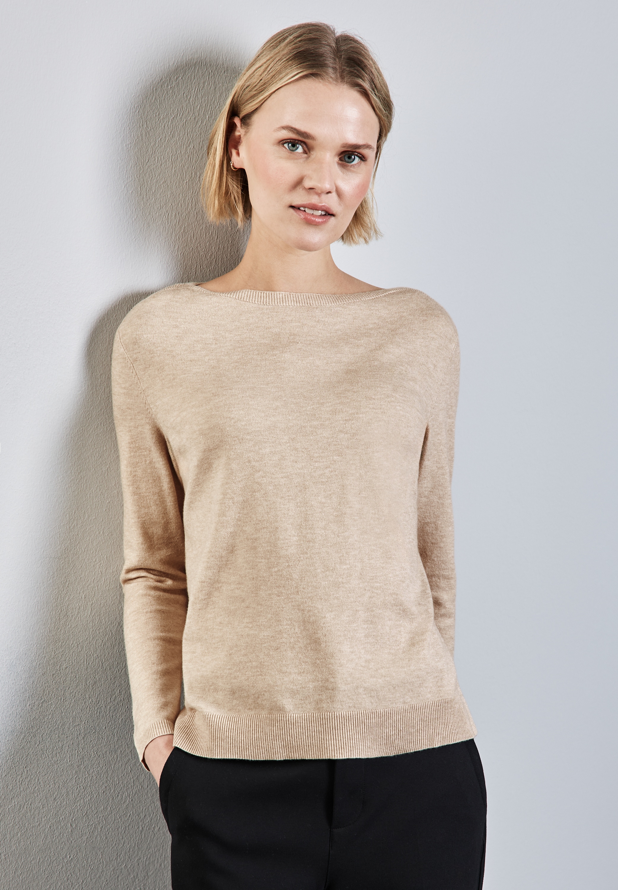 STREET ONE Strickpullover, aus Feinstrick