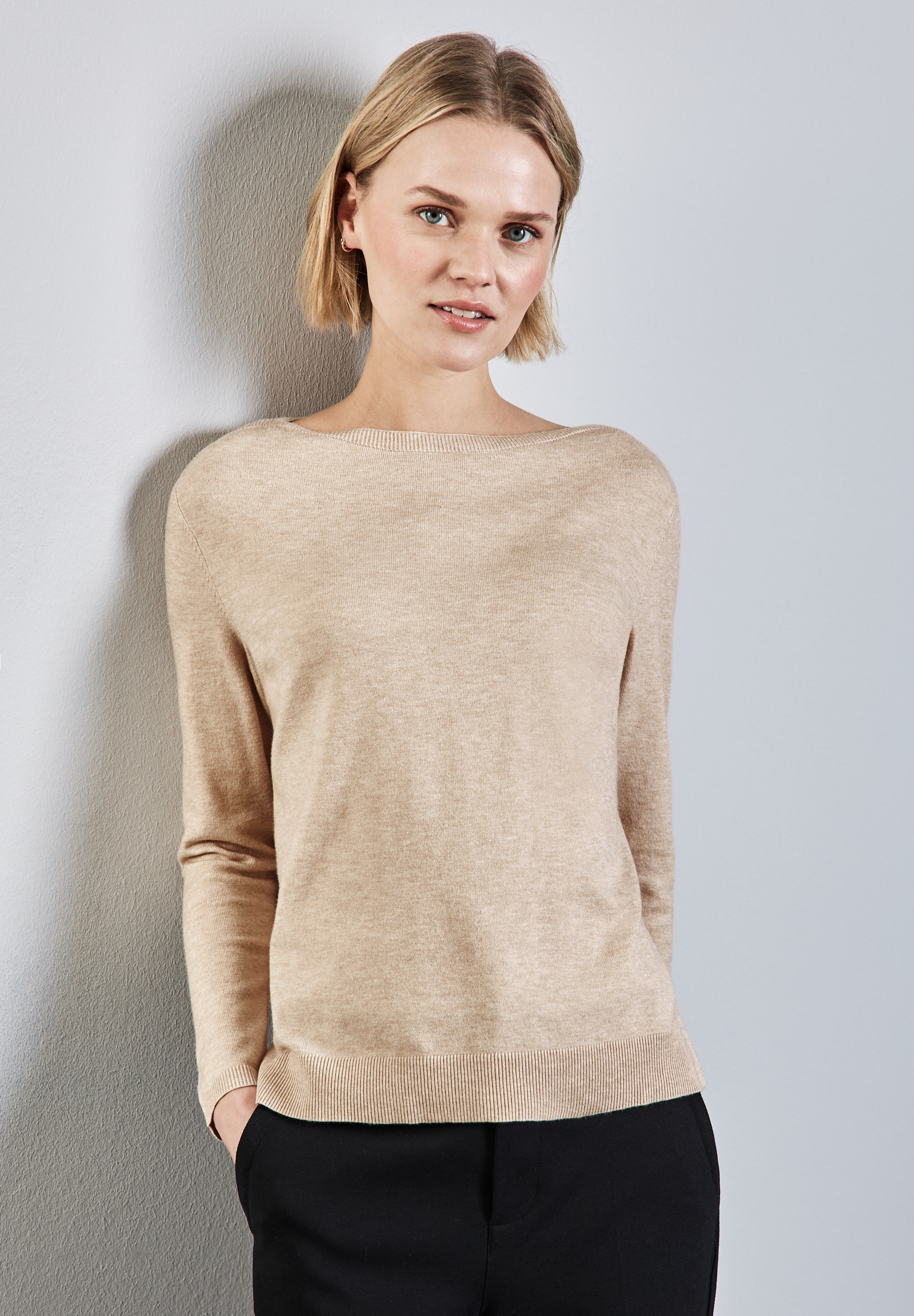 STREET ONE Strickpullover, aus Feinstrick günstig online kaufen